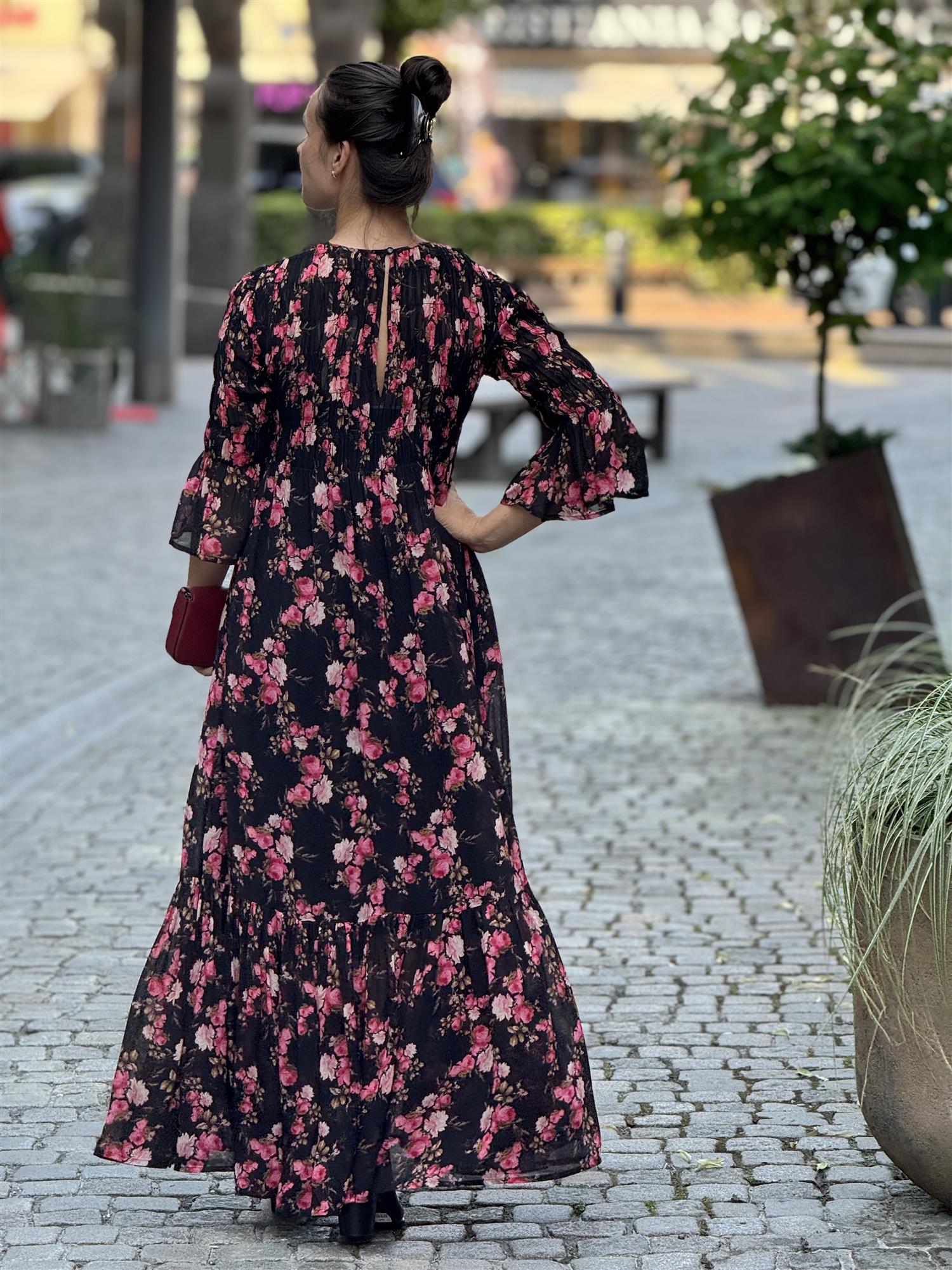 Georgette Smocking Dress