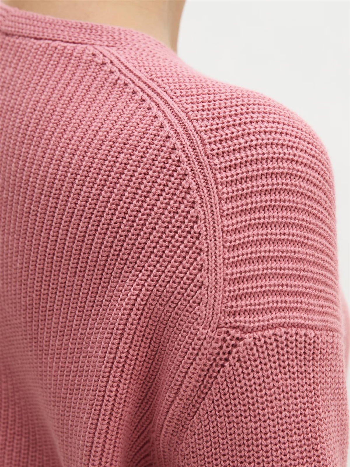 Pullover, V-Neck, Berry Rose