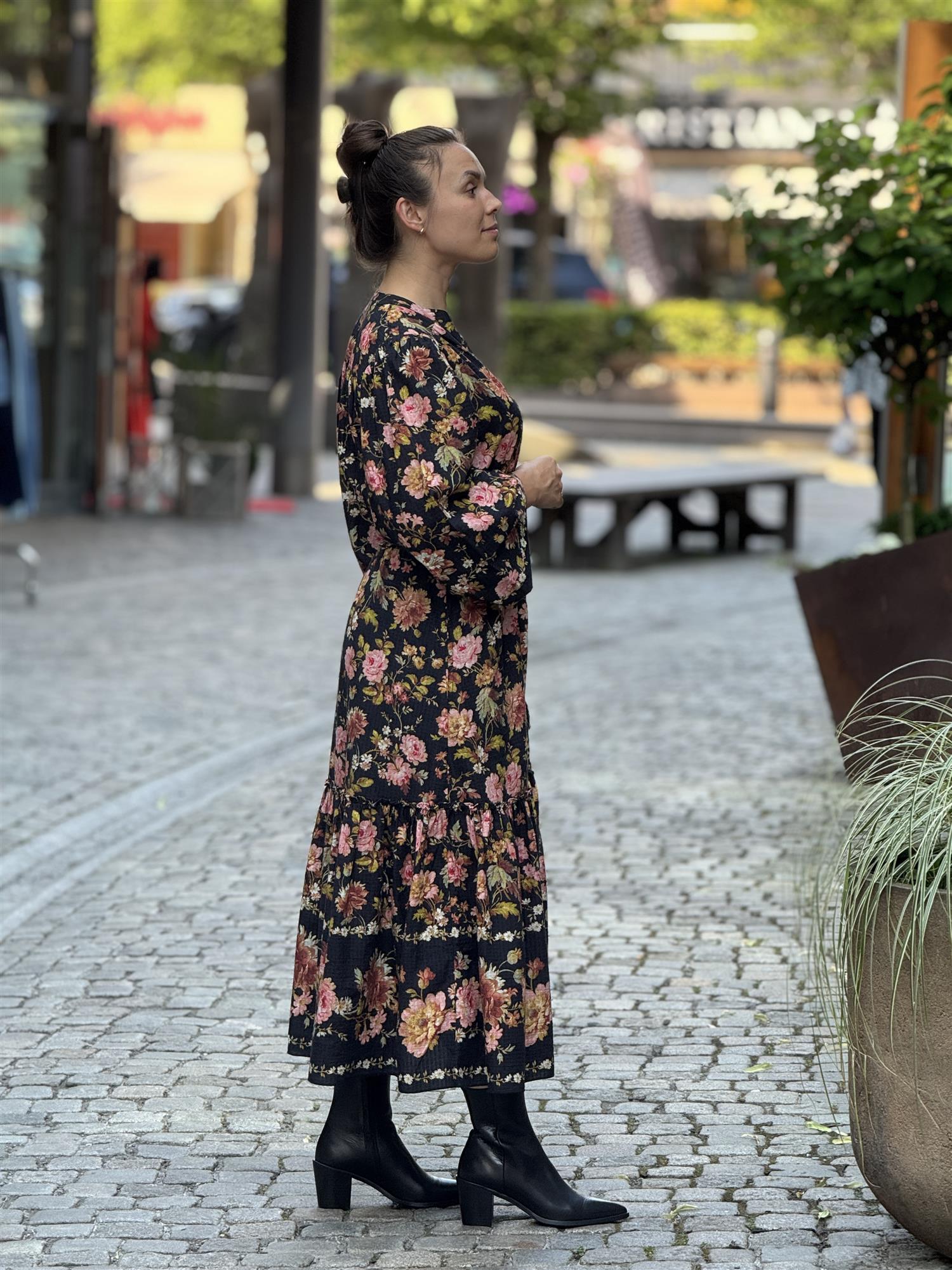 Bohemian Midi Dress, Evening Field