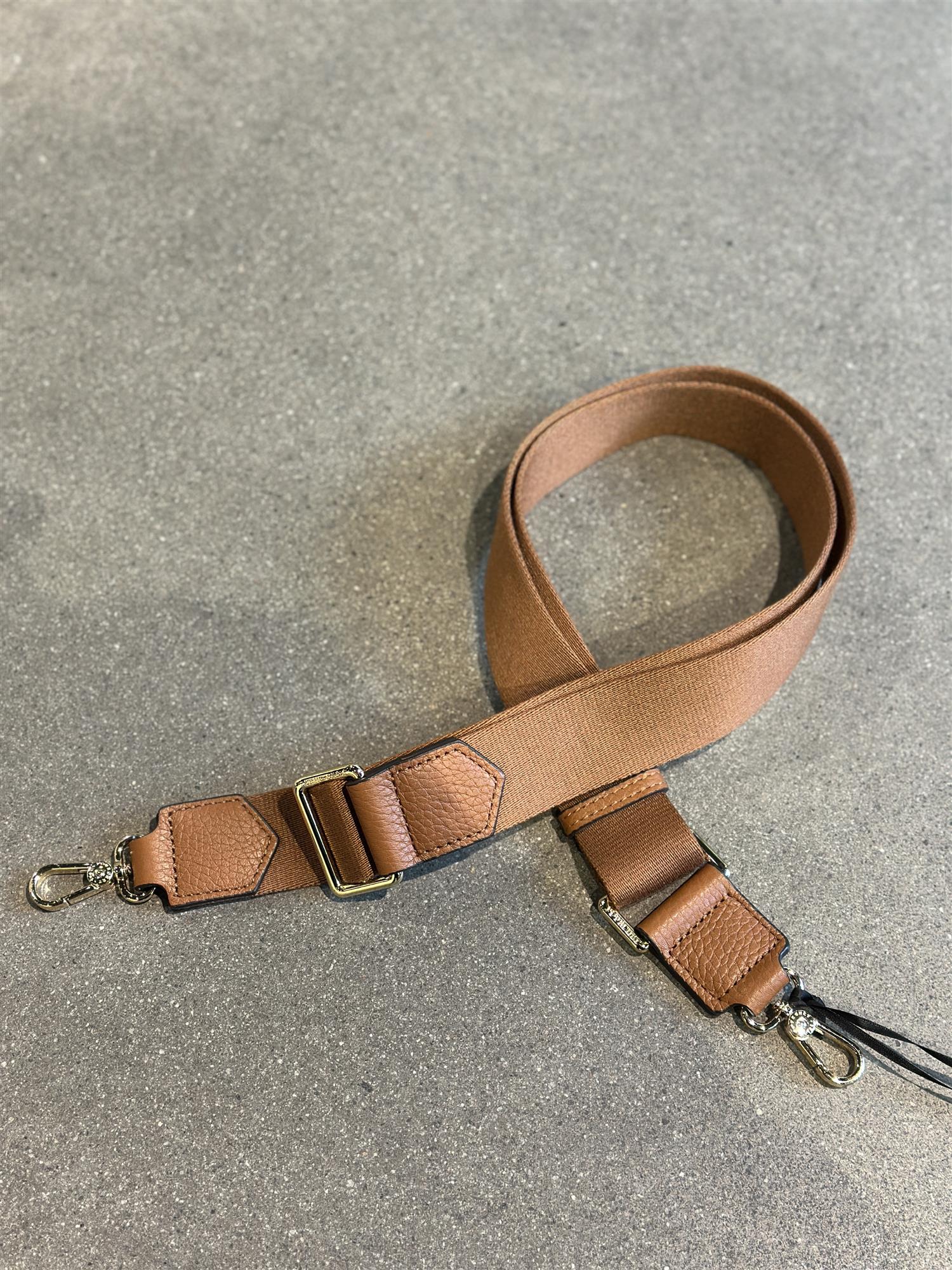 Plain Cotton Strap, Camel