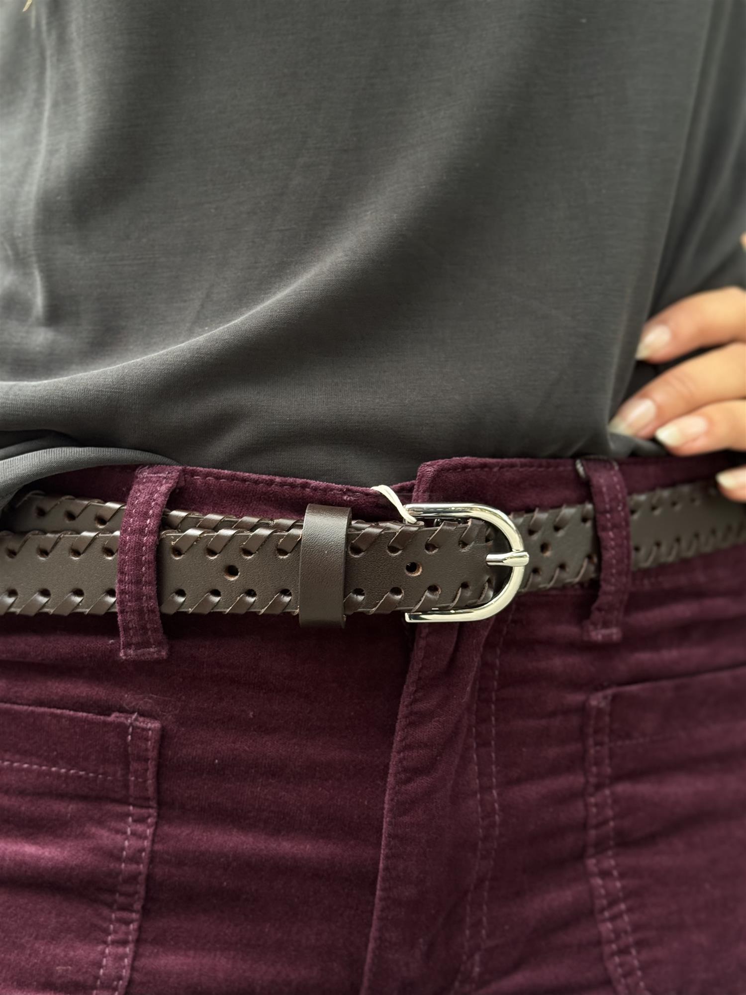 Selvi PW Belt, Dark Brown