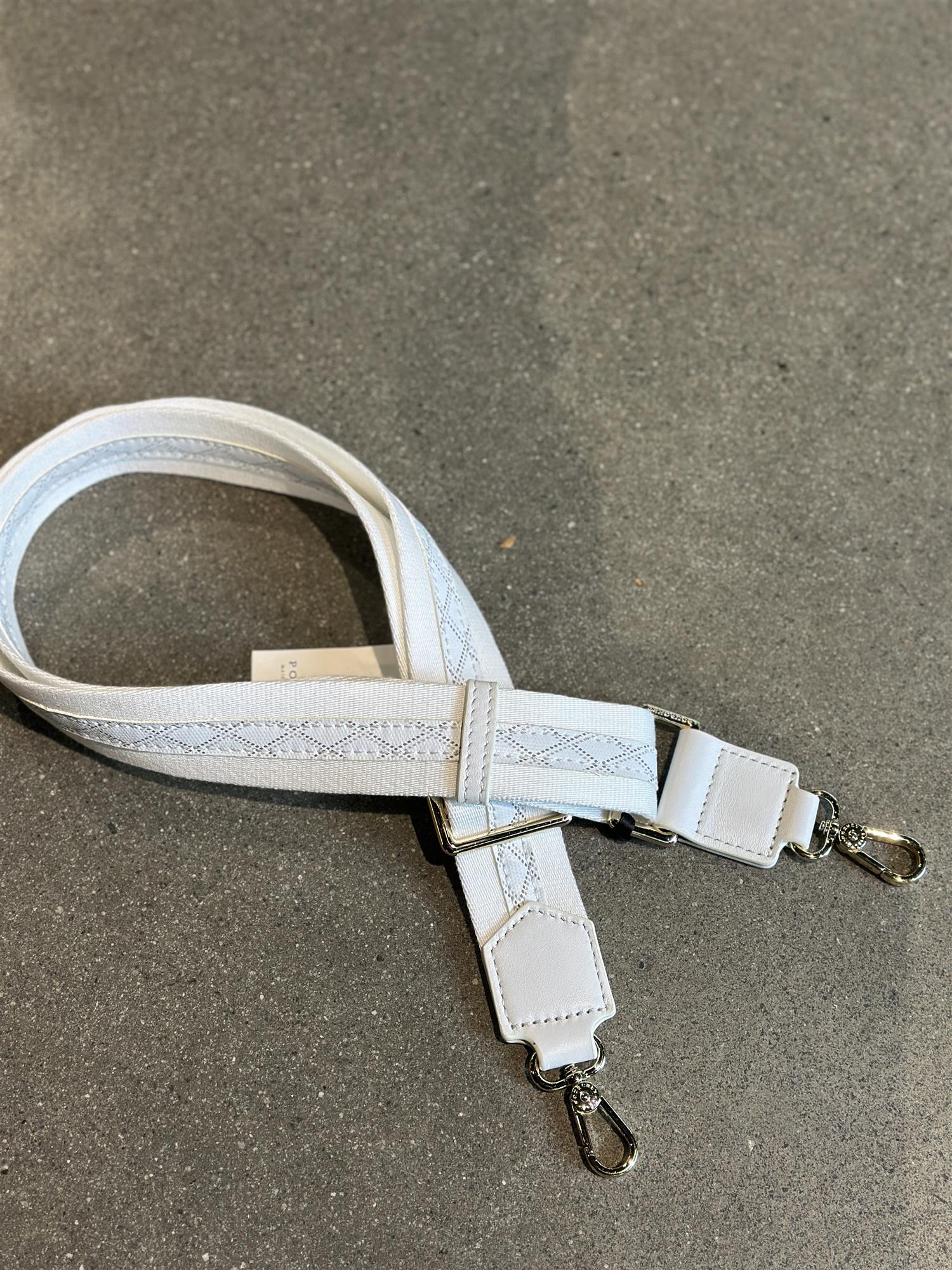 Madison Pattern Strap, White