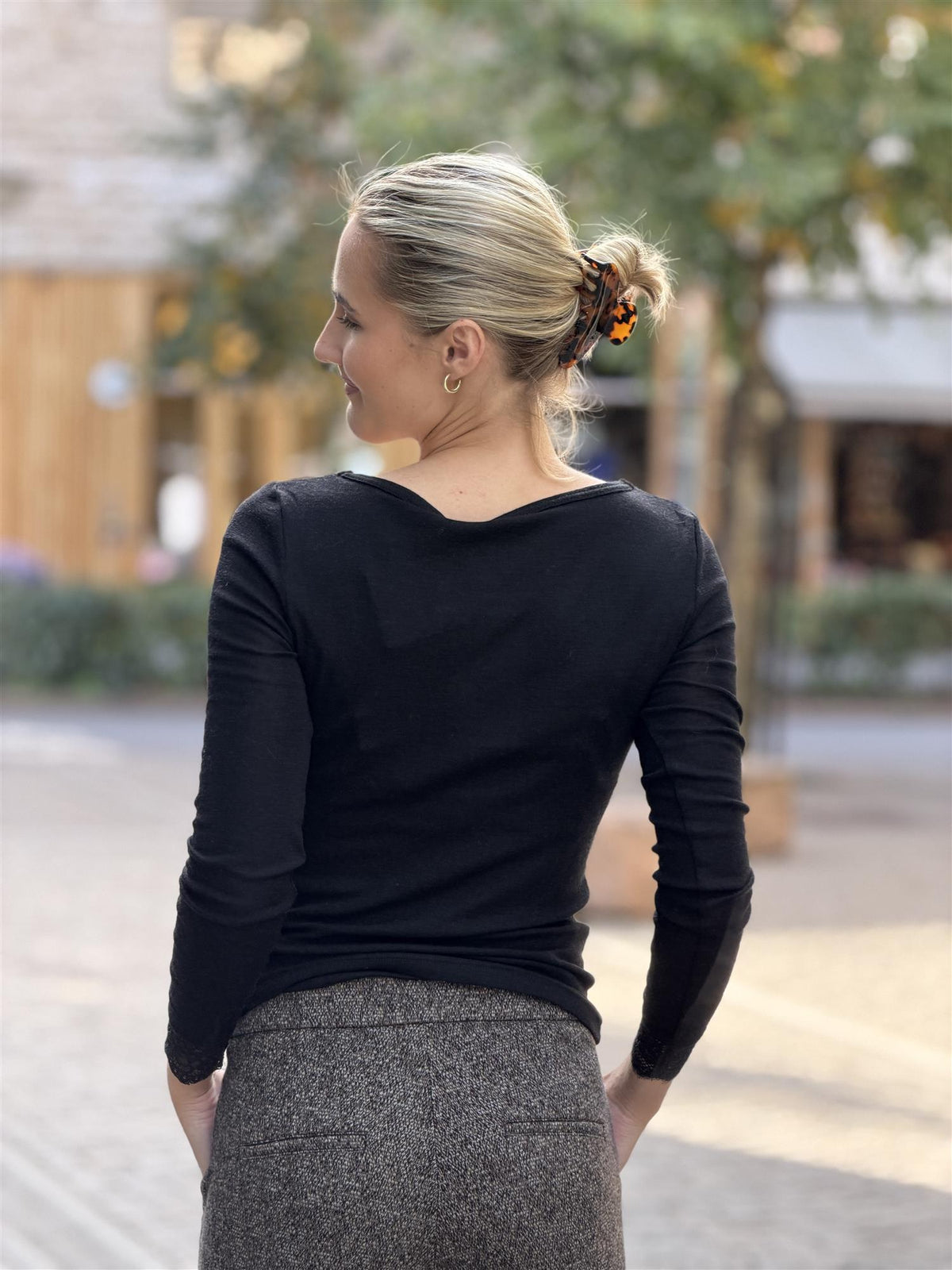 T-shirt Augustina, Black