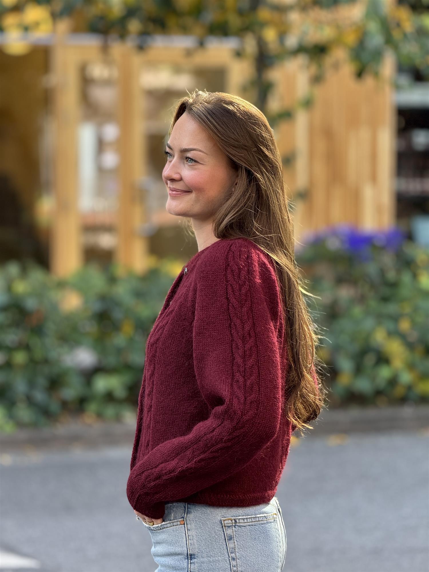 Edge Cardigan, Bordeaux