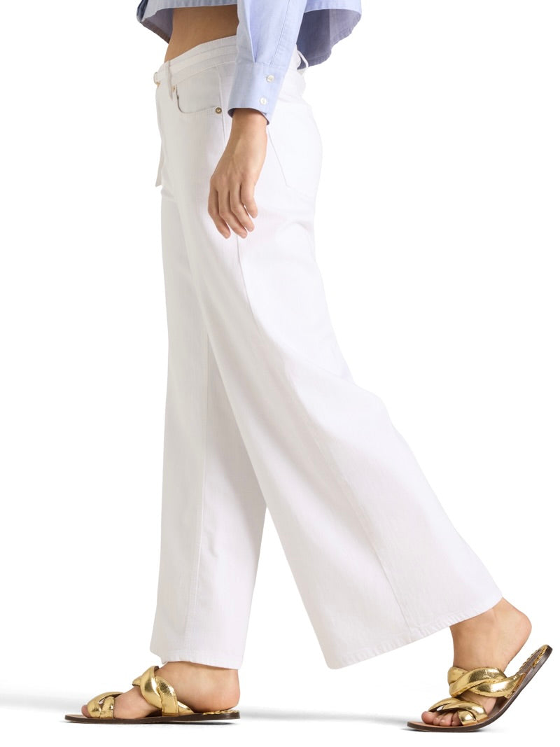 Palazzo Cropped, Fresh White