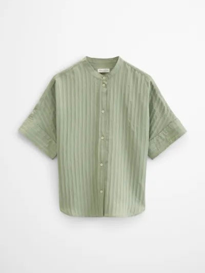 Blouse, boyfriend shape, kent collar