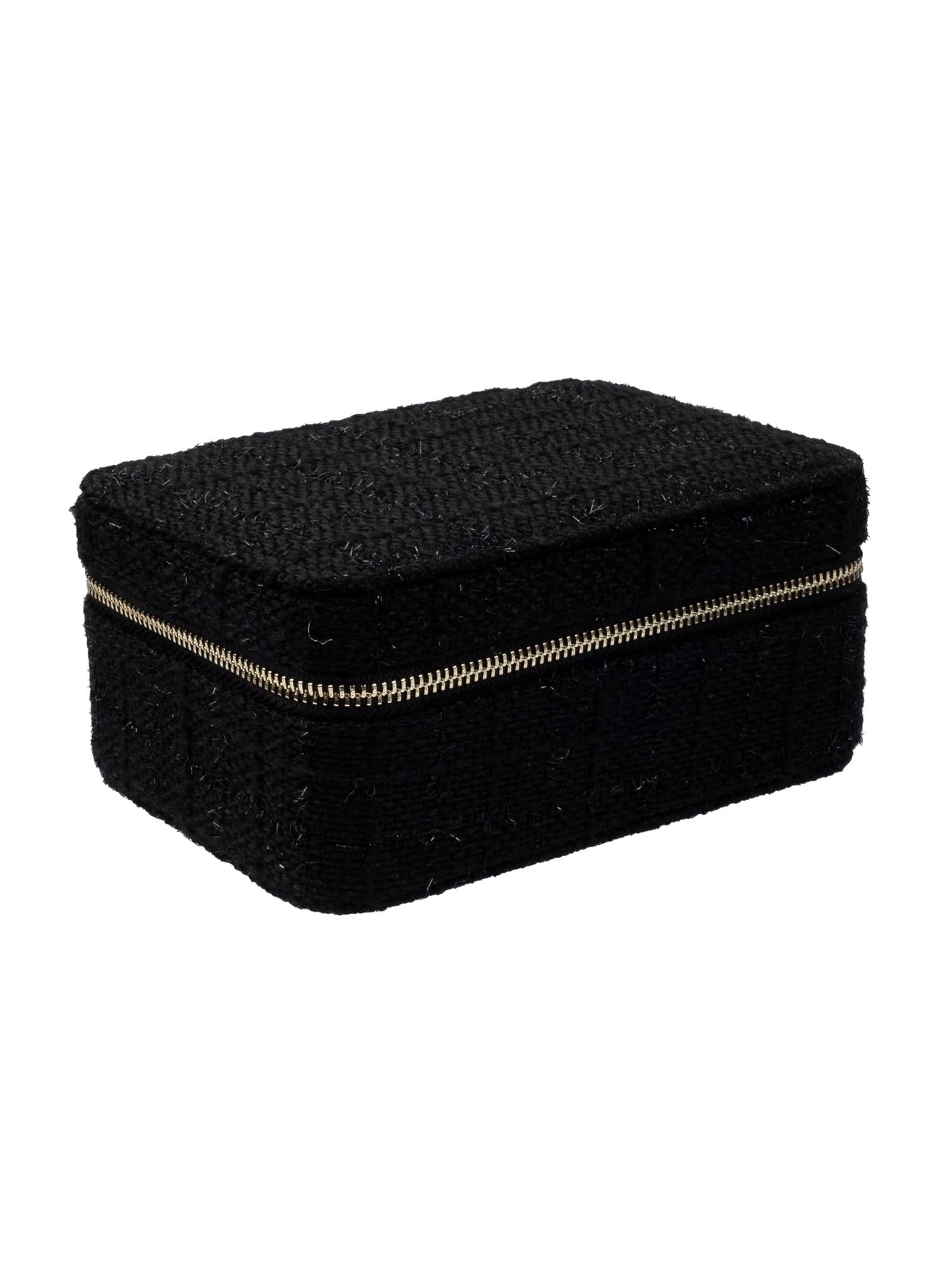 Tweed Jewellery Box, Black