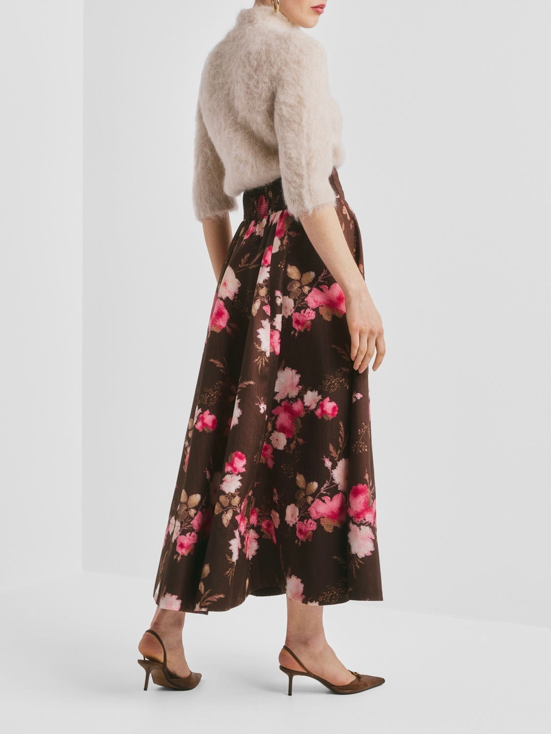 Taffeta Maxi Skirt