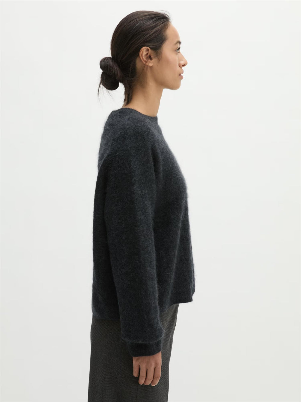 Pullover, Round neck, Coal Grey