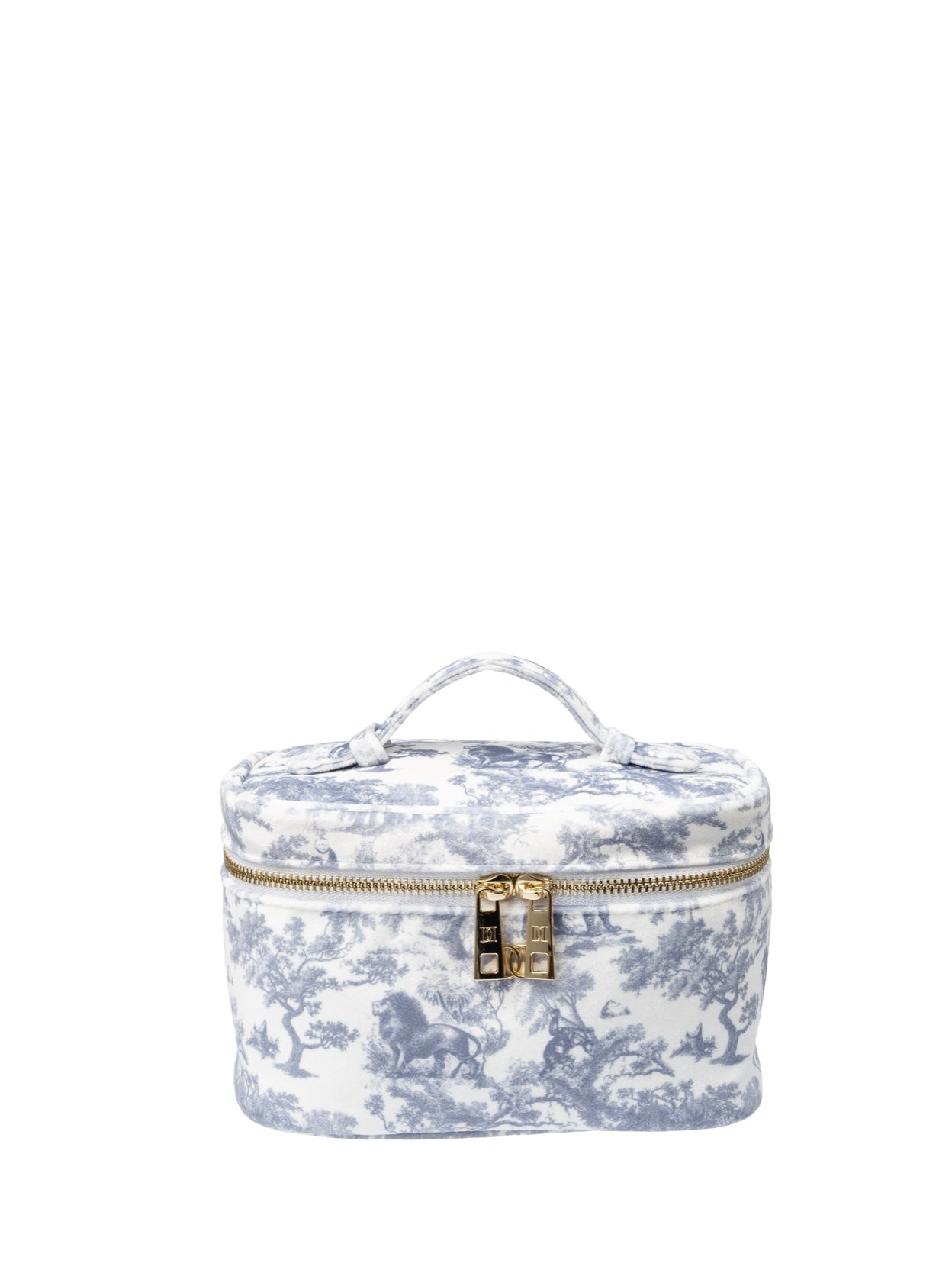 Velvet Vanity Bag Small, Blue Savannah
