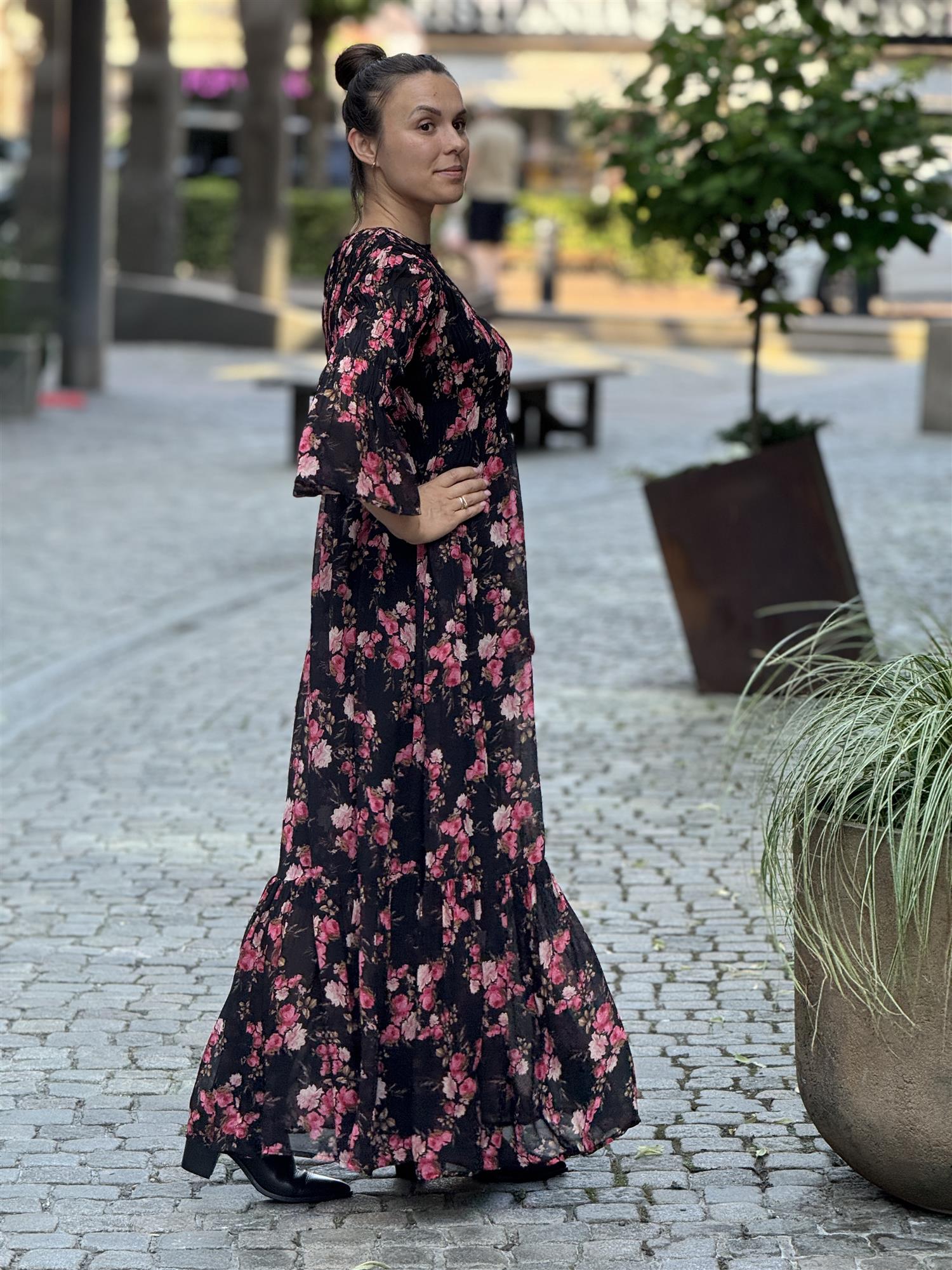 Georgette Smocking Dress