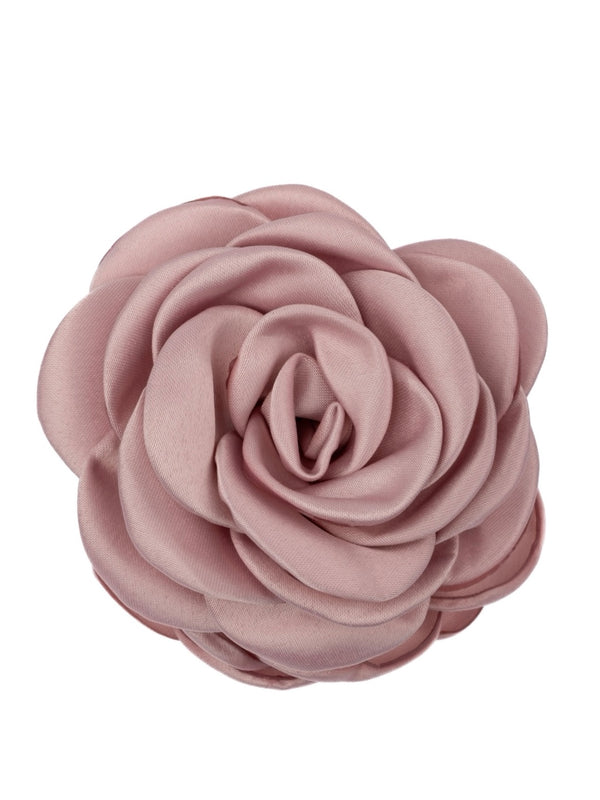 Satin Rose Hair Claw, Light Rose