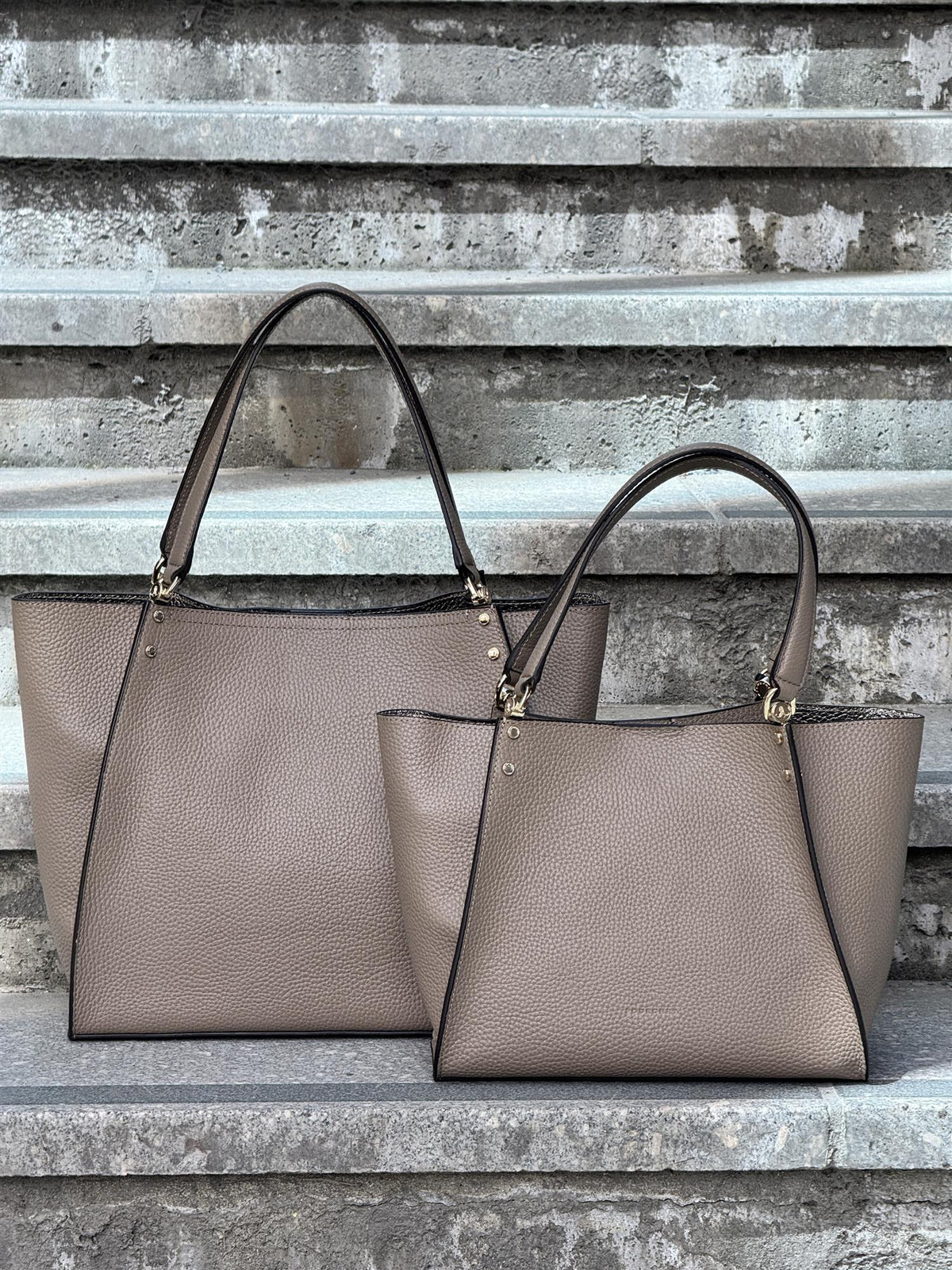 Hebdo, Small Tote, Taupe