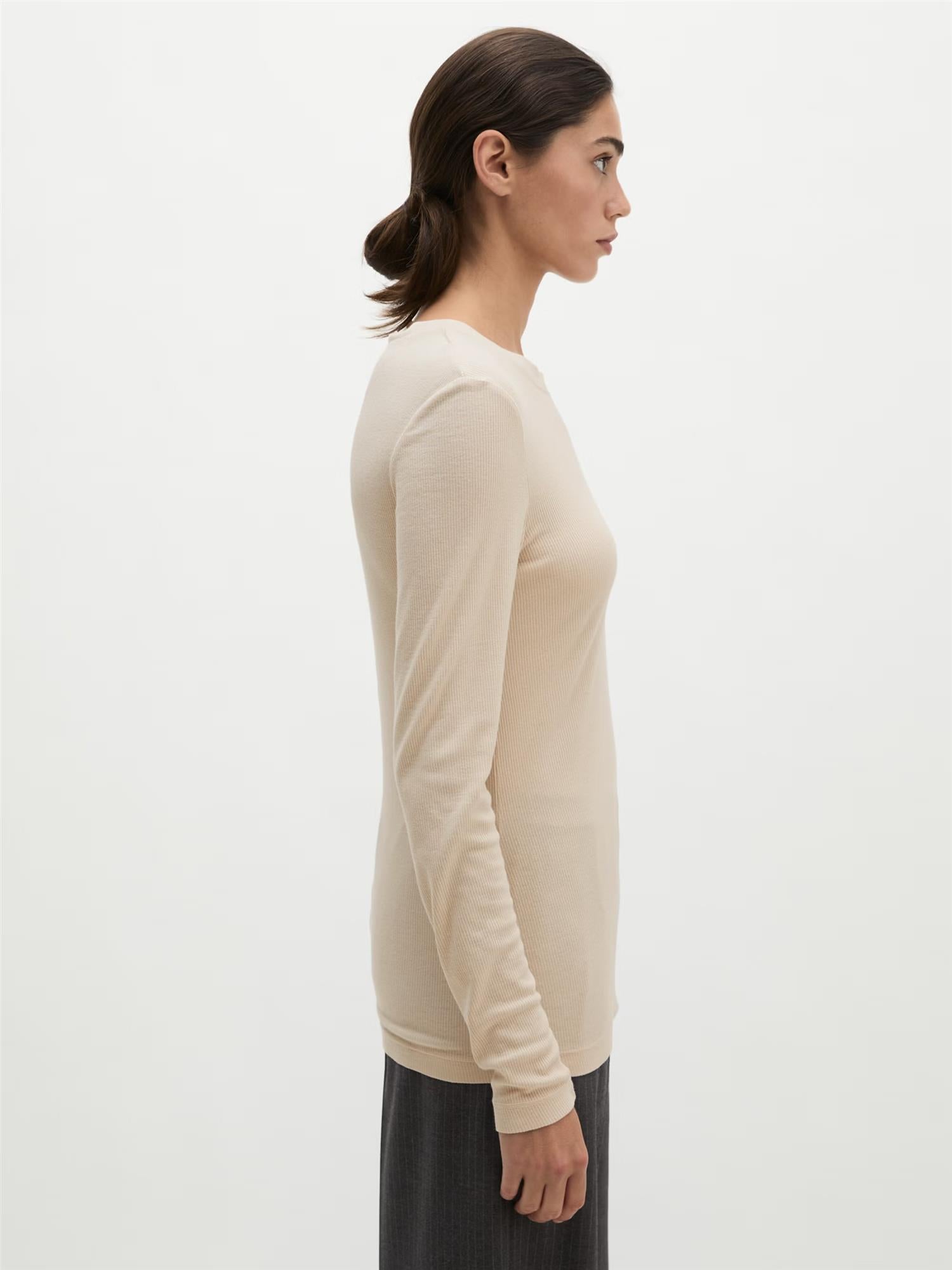 Jersey T-Shirt Longsleeve, Natural