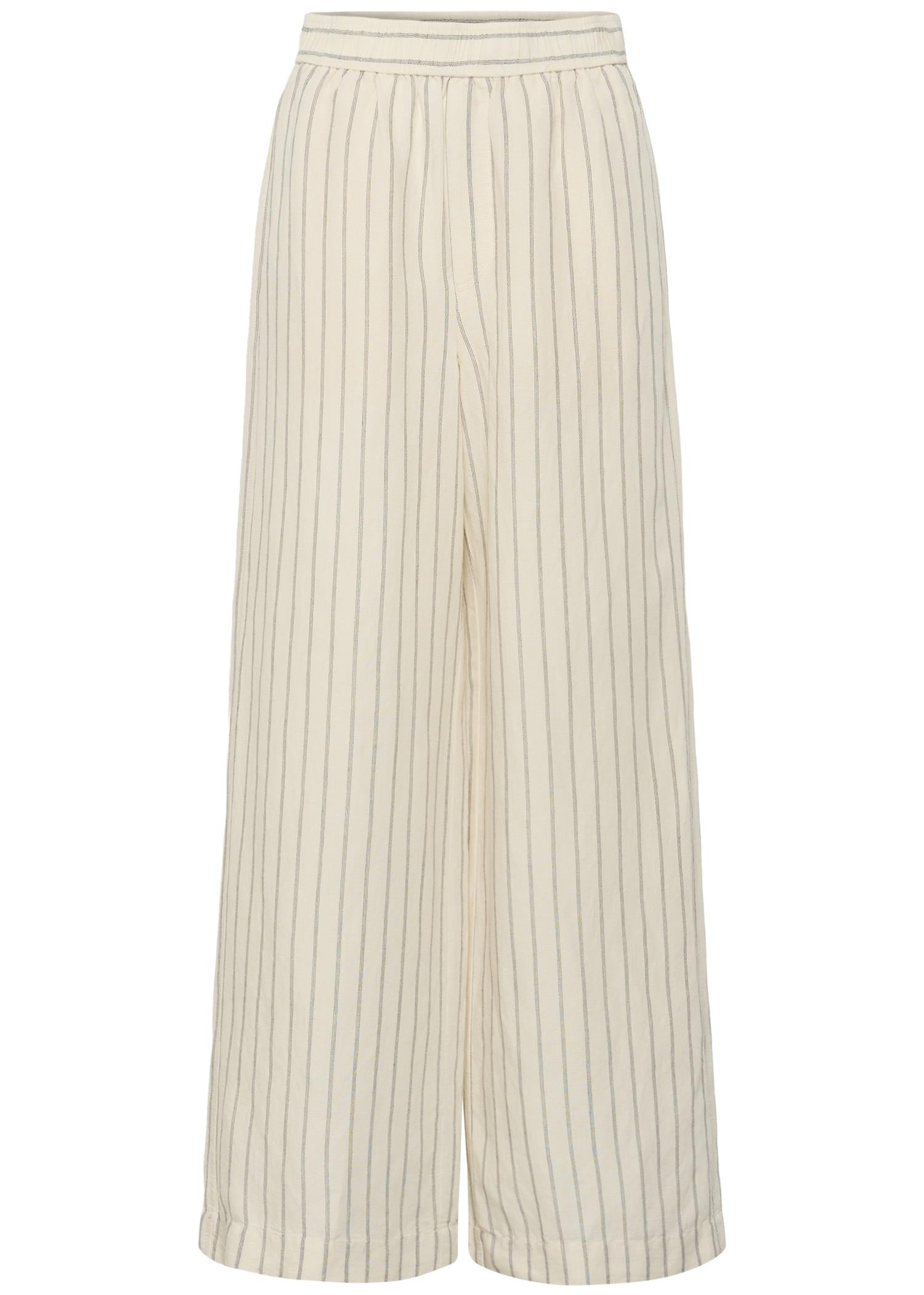Biana PW Pants, Black Stripe