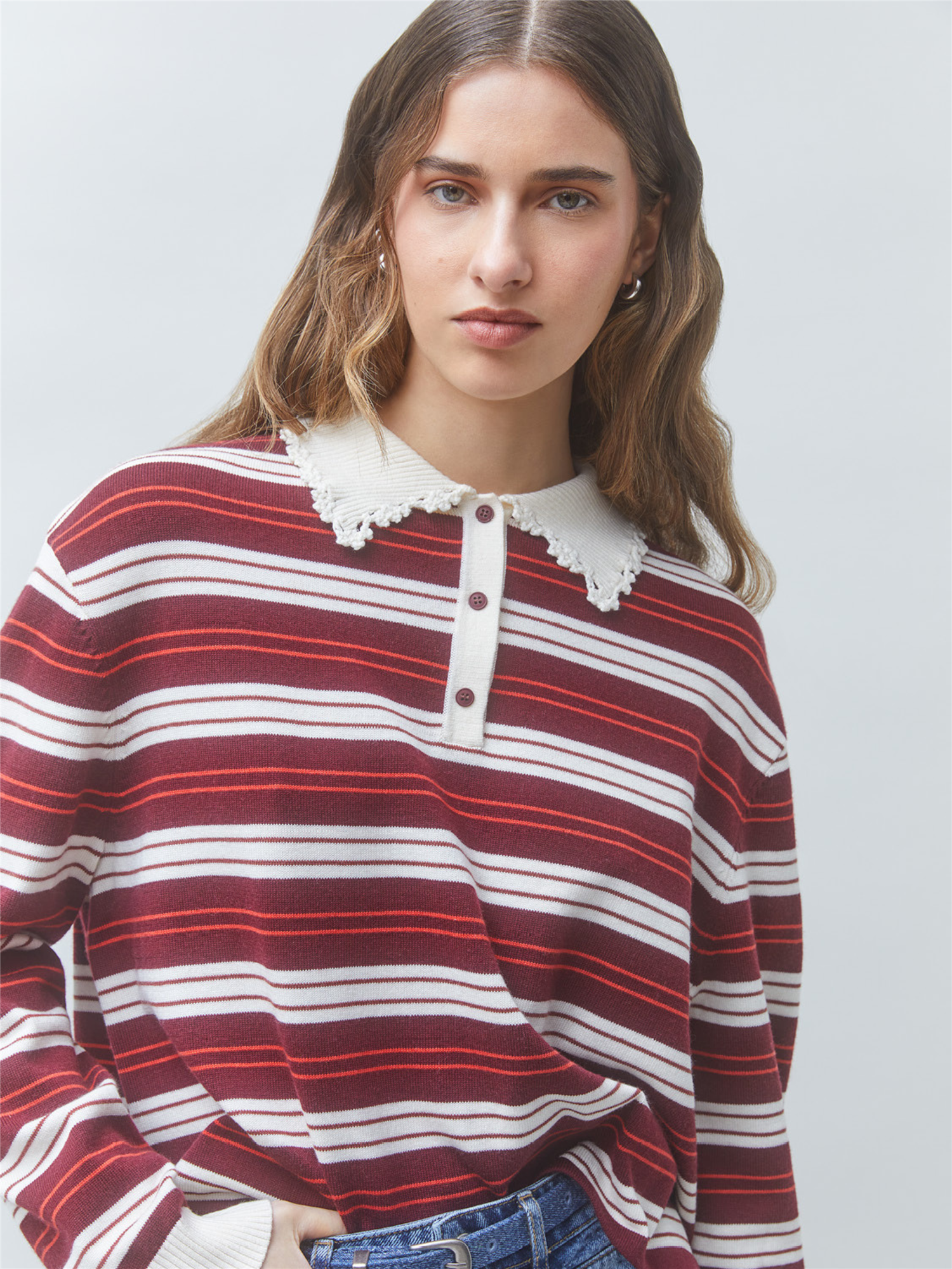 PREGO Sweater, Burgunder