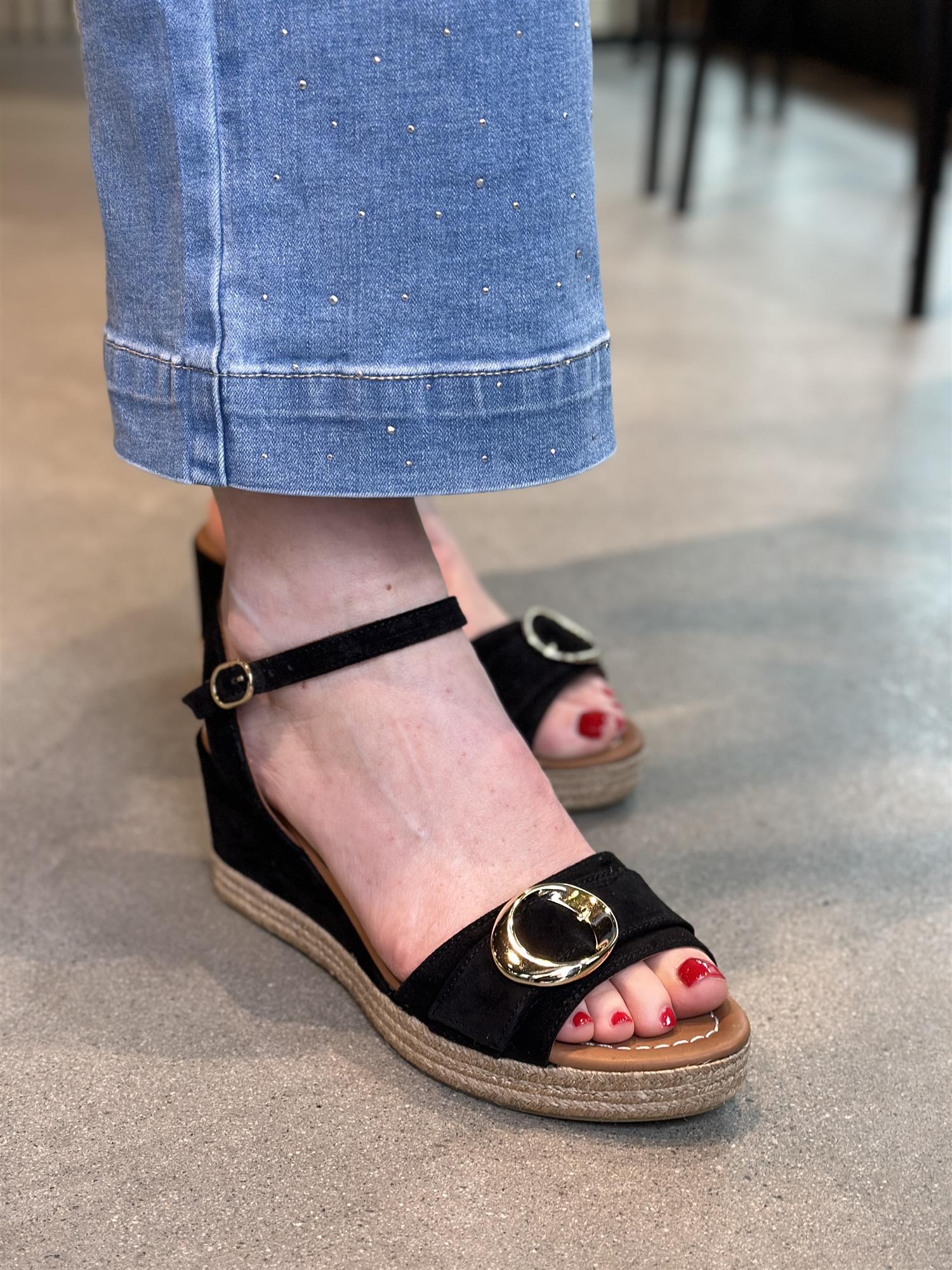 Black Suede Espadrilles