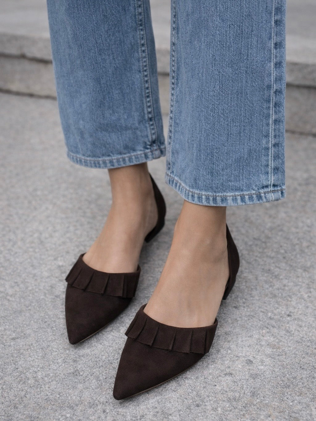 NEW ROMANCE 23 - SUEDE, Dark Brown