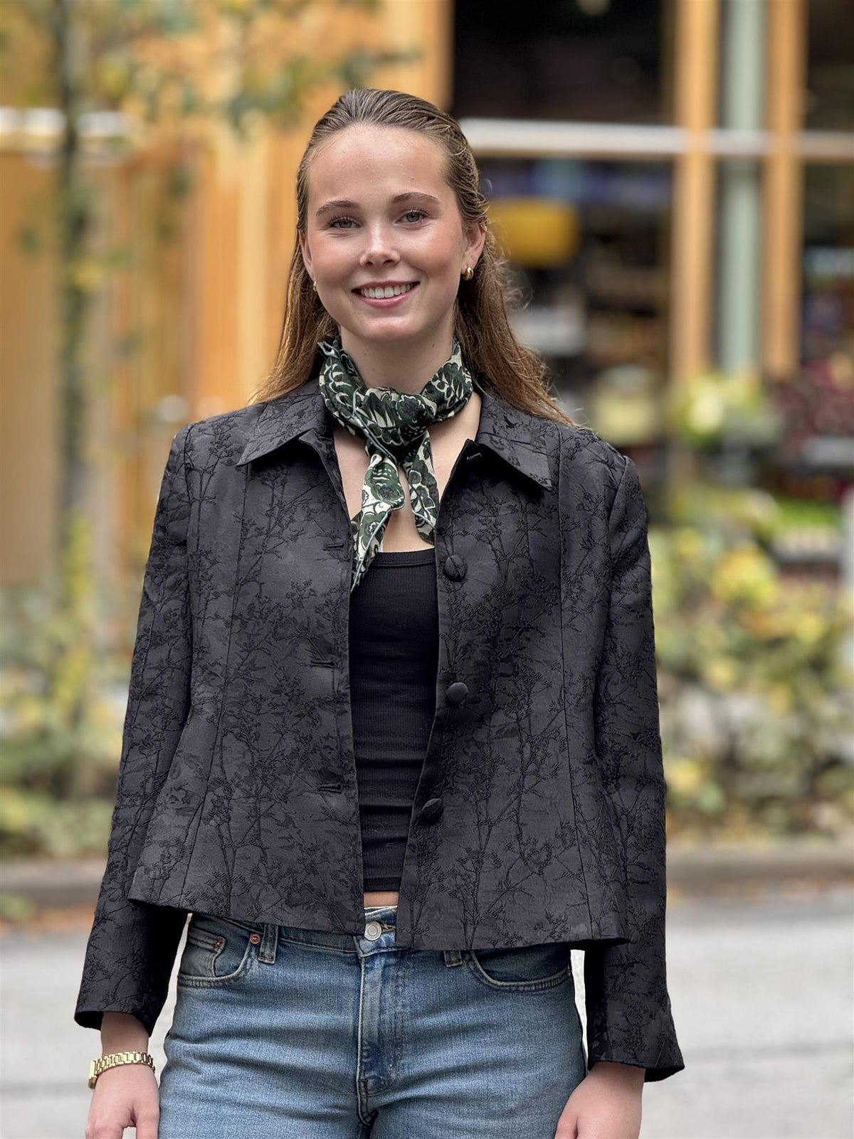 Brocade Blazer, Black