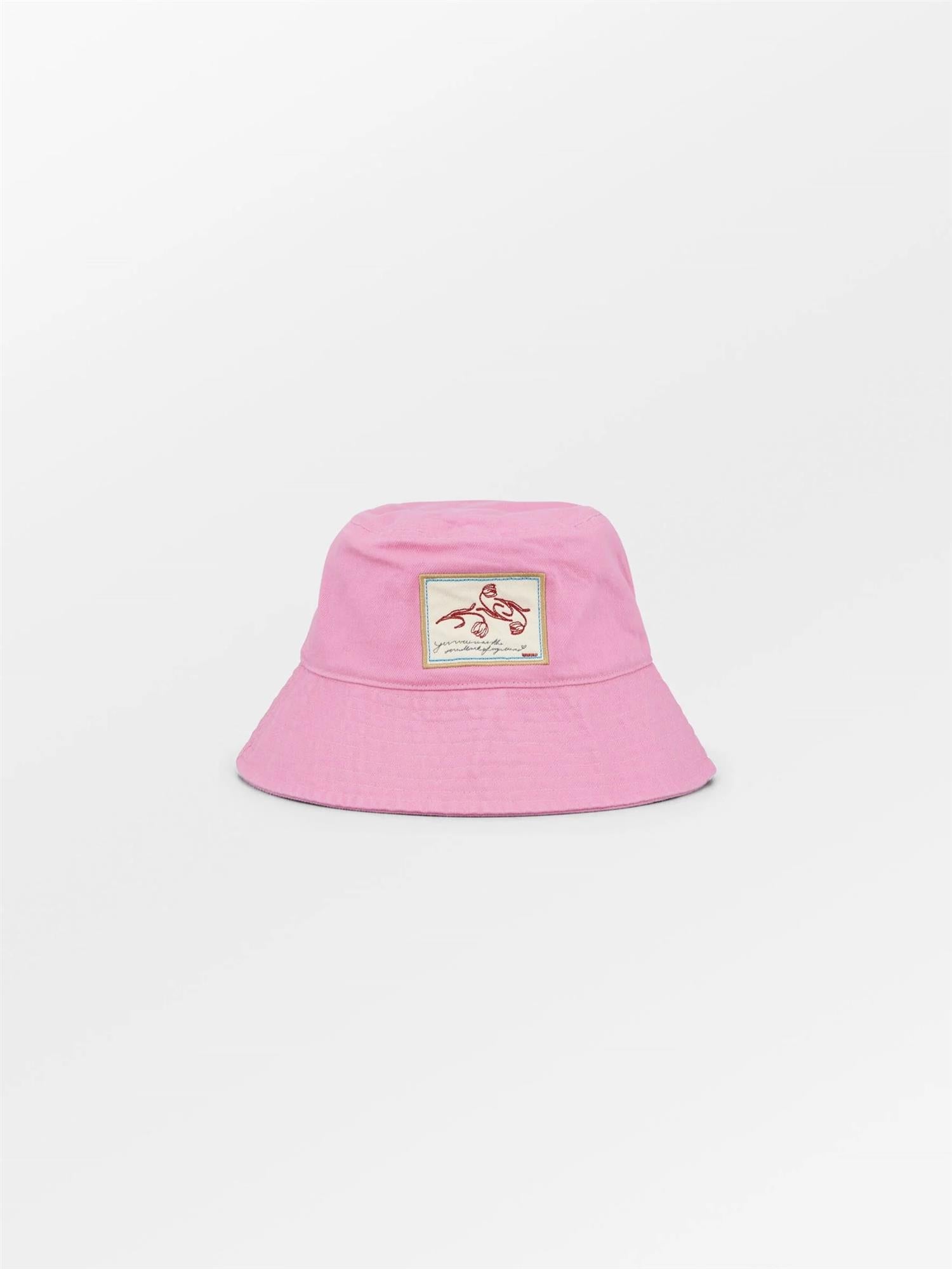 Denima Patch Bucket Hat, Rose