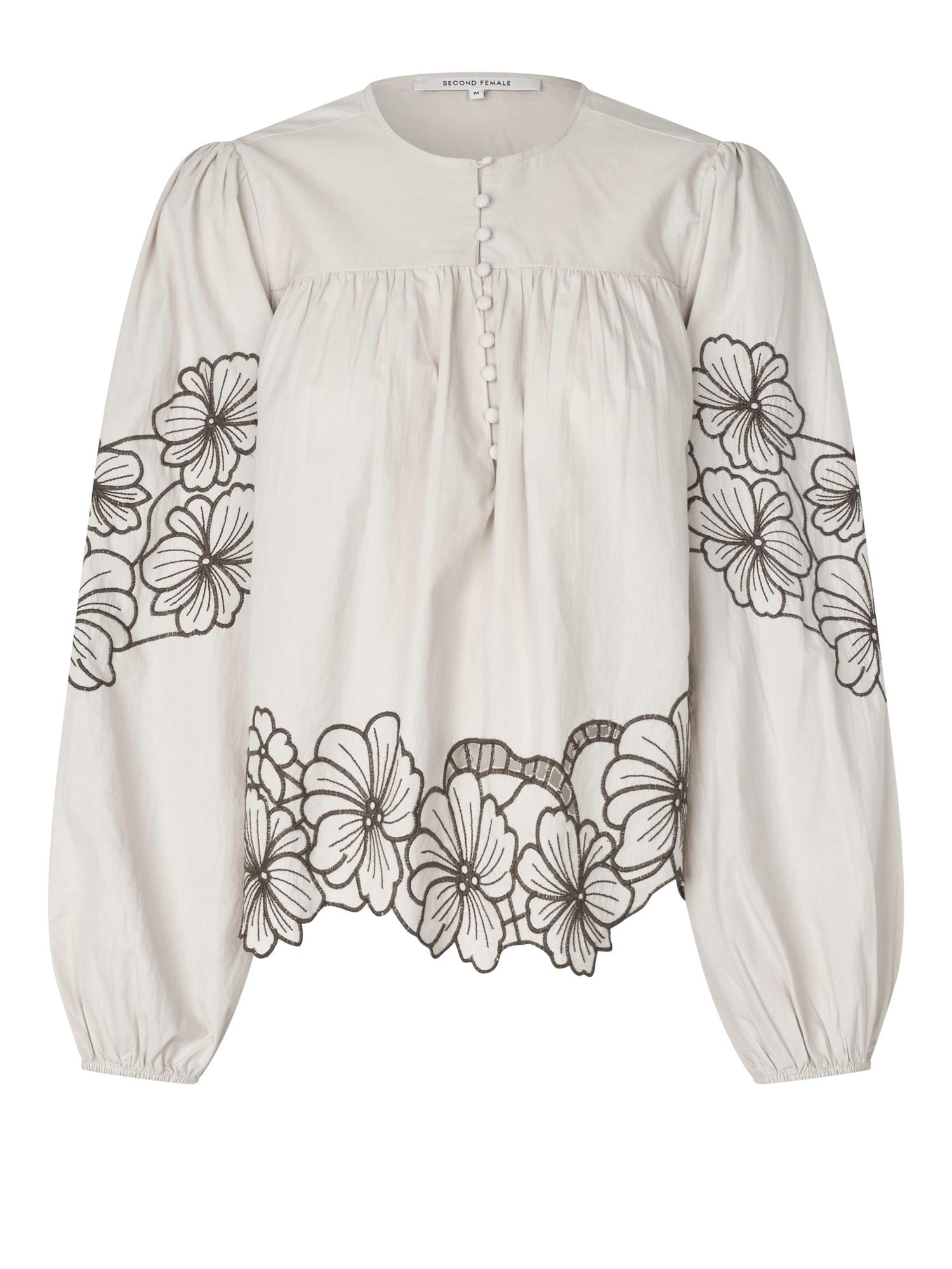 Elinor Blouse, Beige Brown