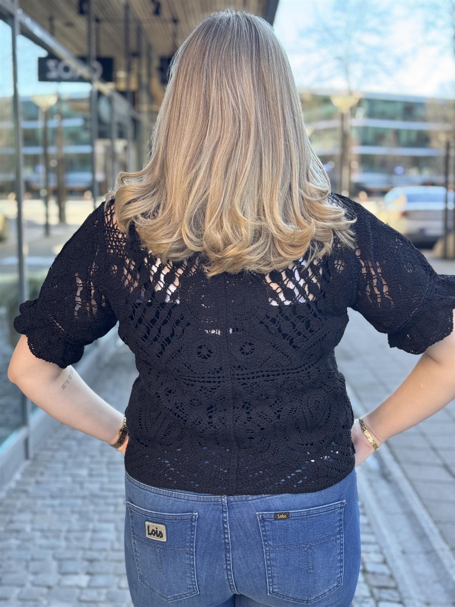 LR-ROSA 2 Cardigan, Black