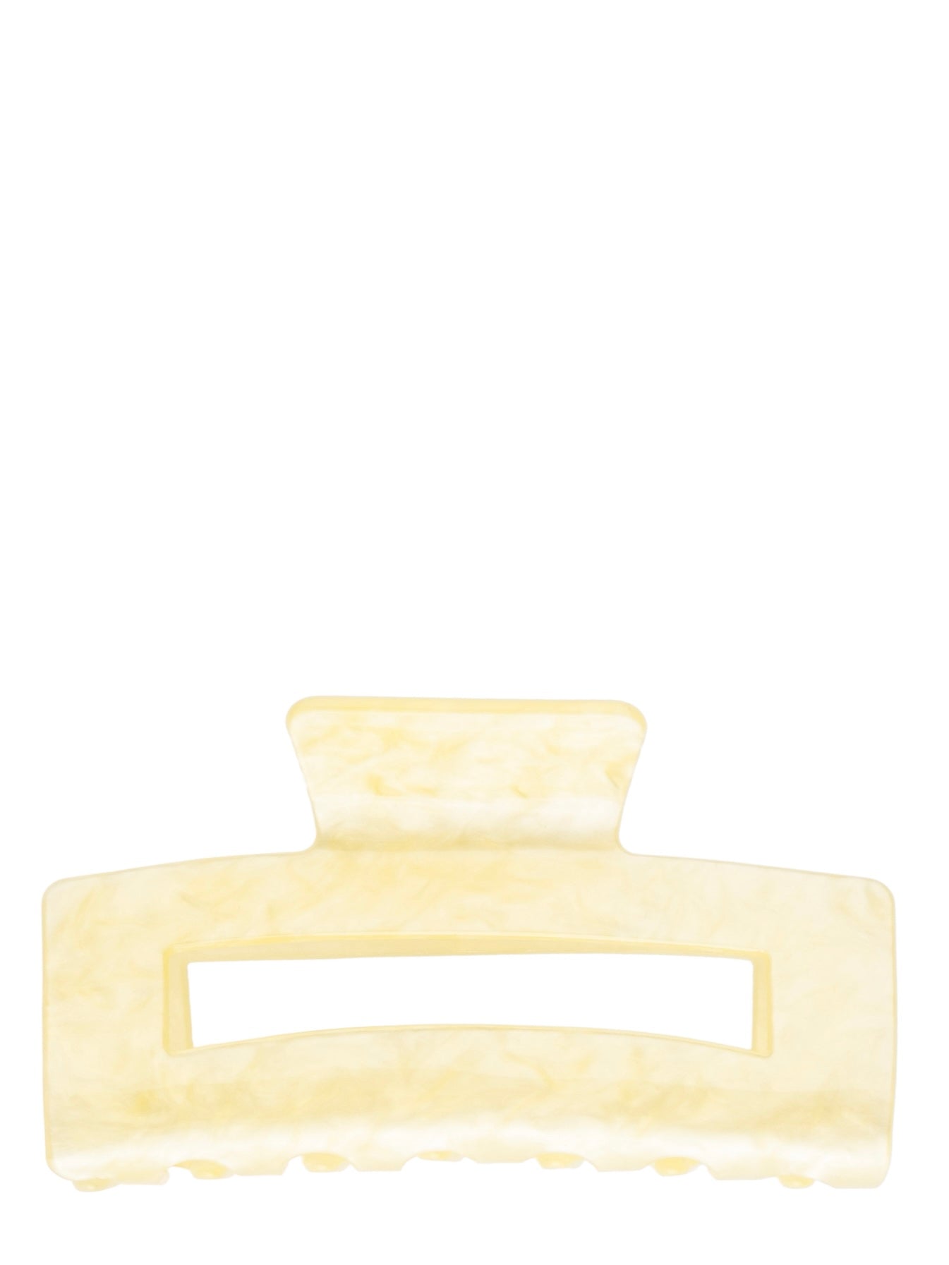 Square Hair Claw Large, Yellow