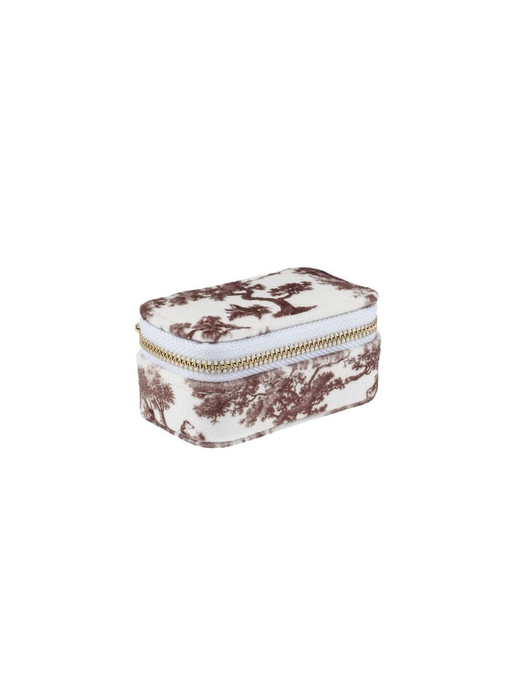 Velvet Jewellery Box Micro, Brown Savannah