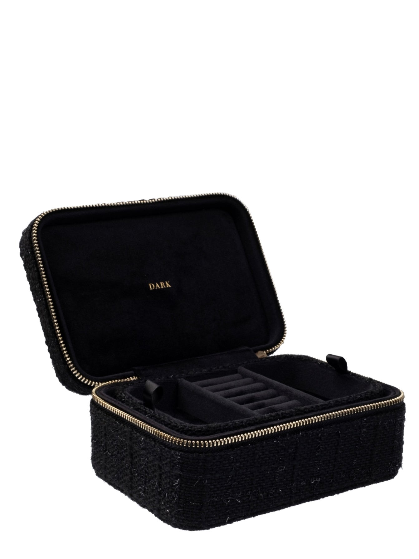 Tweed Jewellery Box, Black