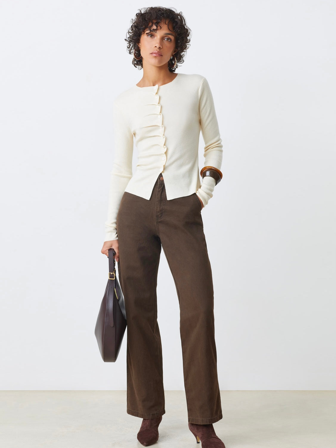 Gamira cardigan, Blanc Casse