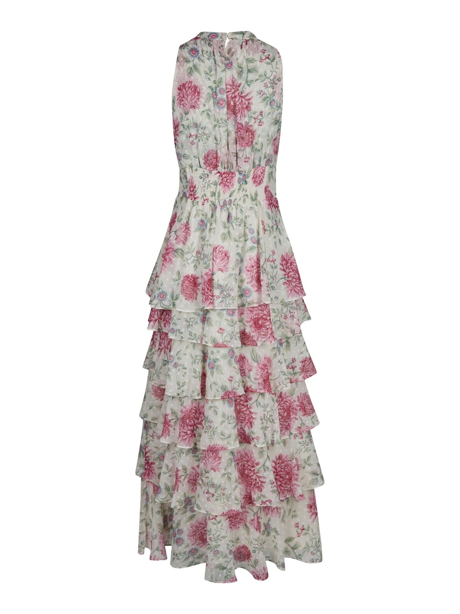 Marli Big Flower Dress, Cream