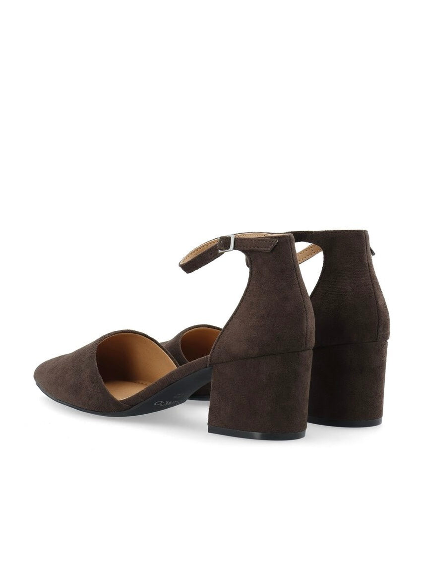 BIADEVIVED Pump Micro Suede, Brown