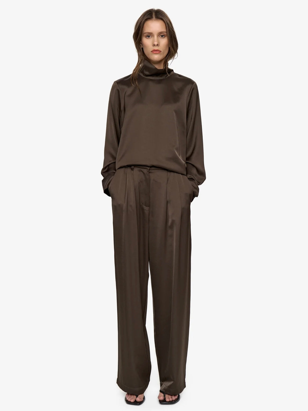 Aimee Pants, Dark Brown