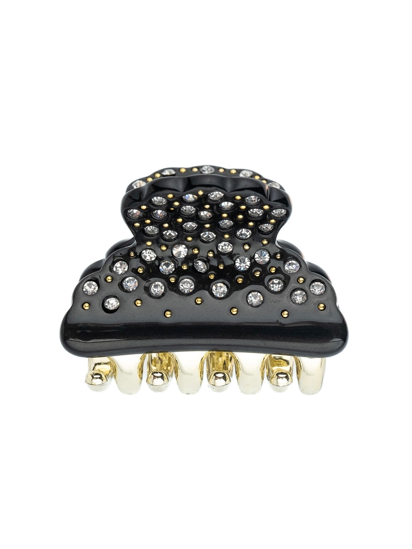 Crystal Hair Claw Small, Black