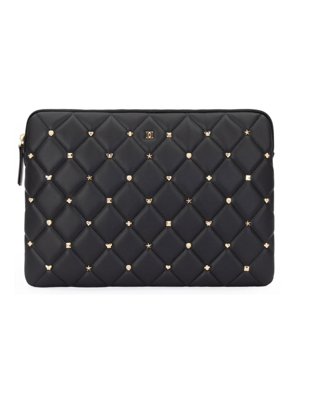 Leather Quilted Mac Cover w/Sign Studs