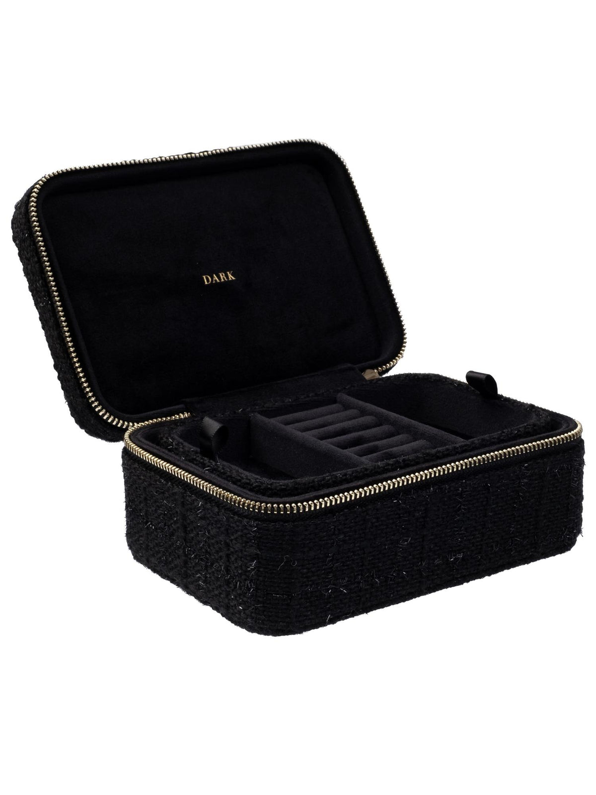 Tweed Jewellery Box, Black