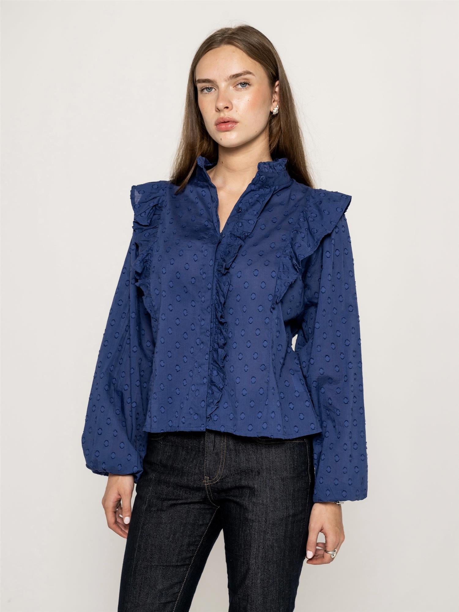 Maya Blouse, Day Blue
