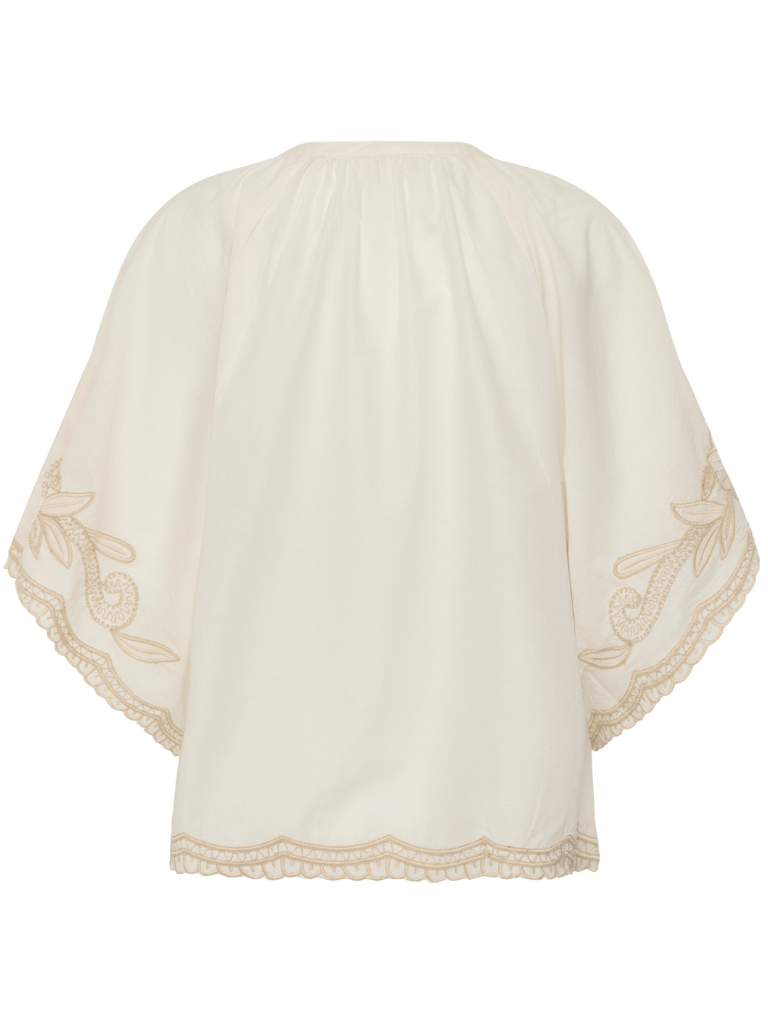 Biancha PW Blouse, White/Beige
