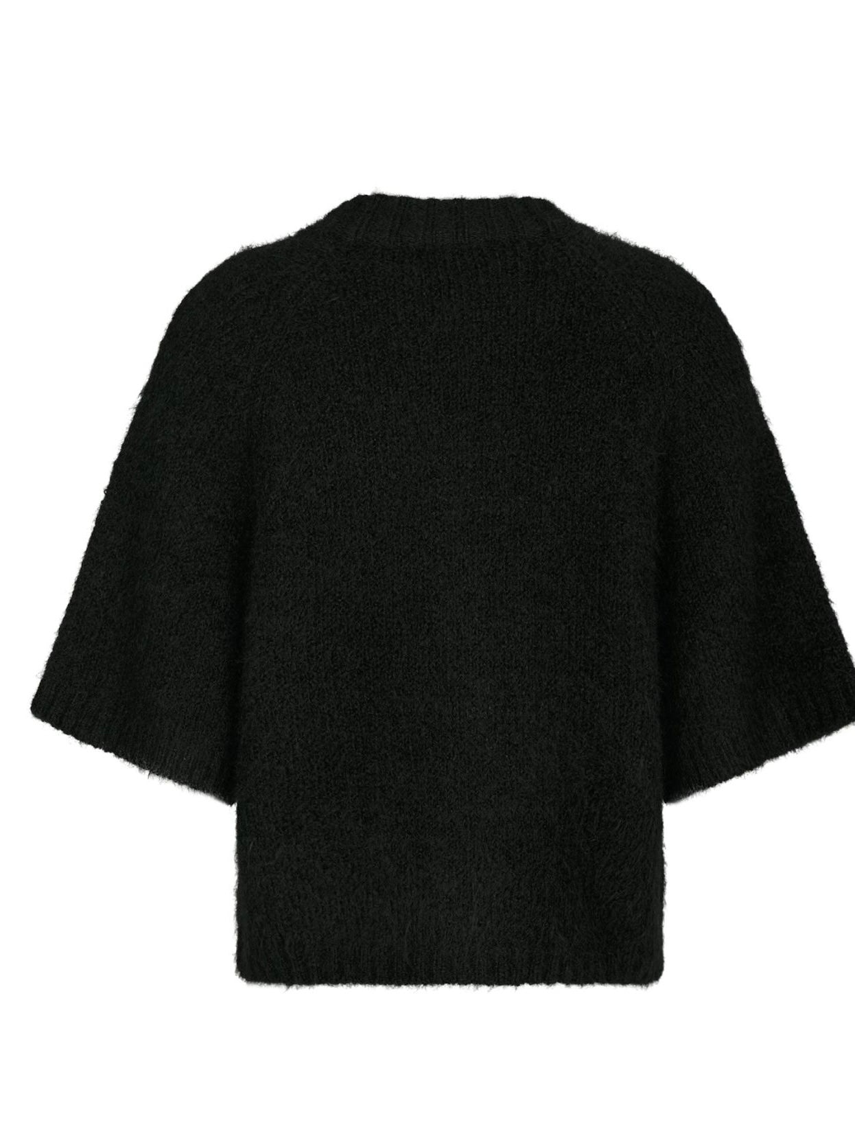 Benuta Fluffy Knit Cardigan, Black