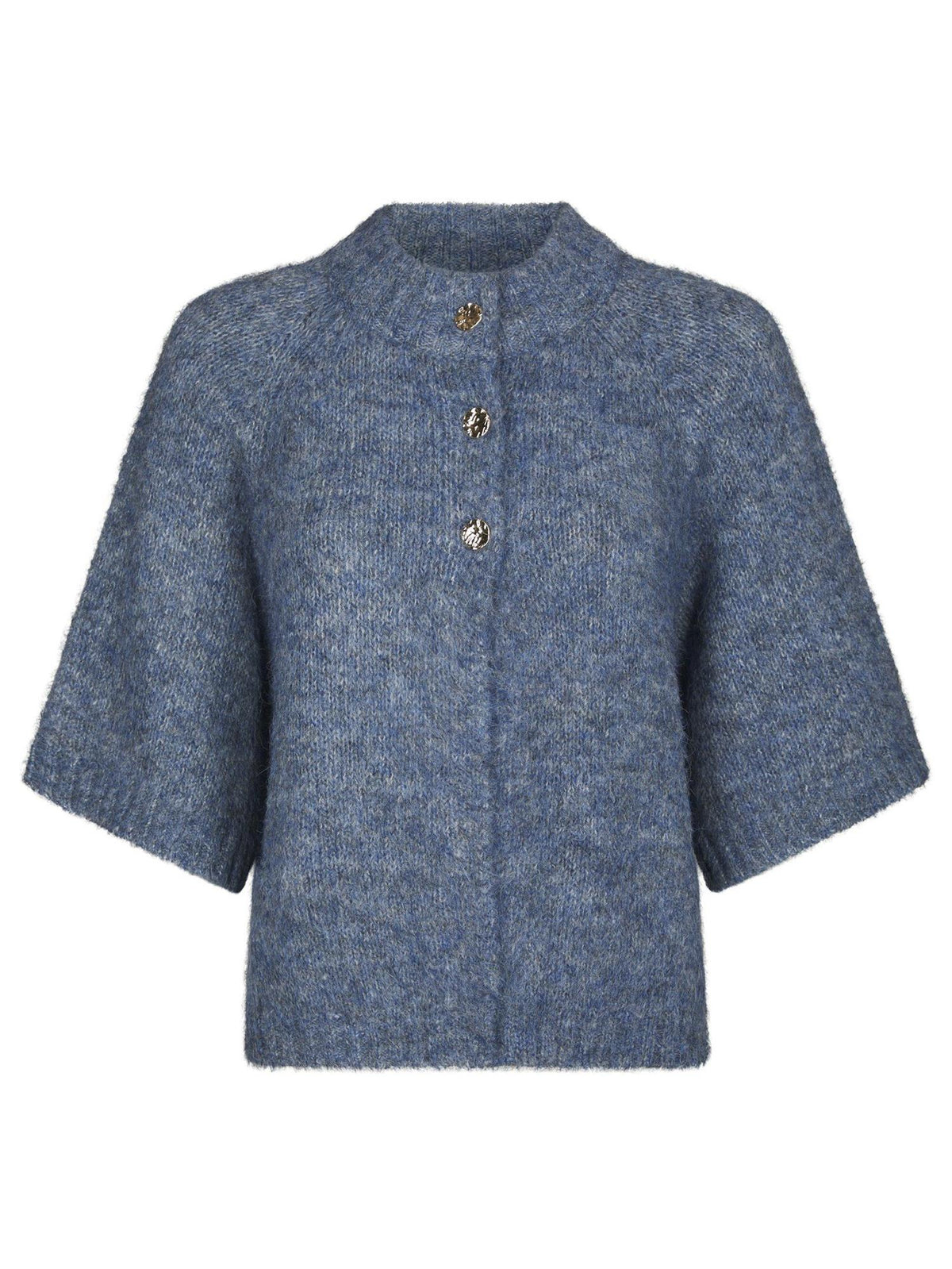Benuta Fluffy Knit Cardigan, Blue
