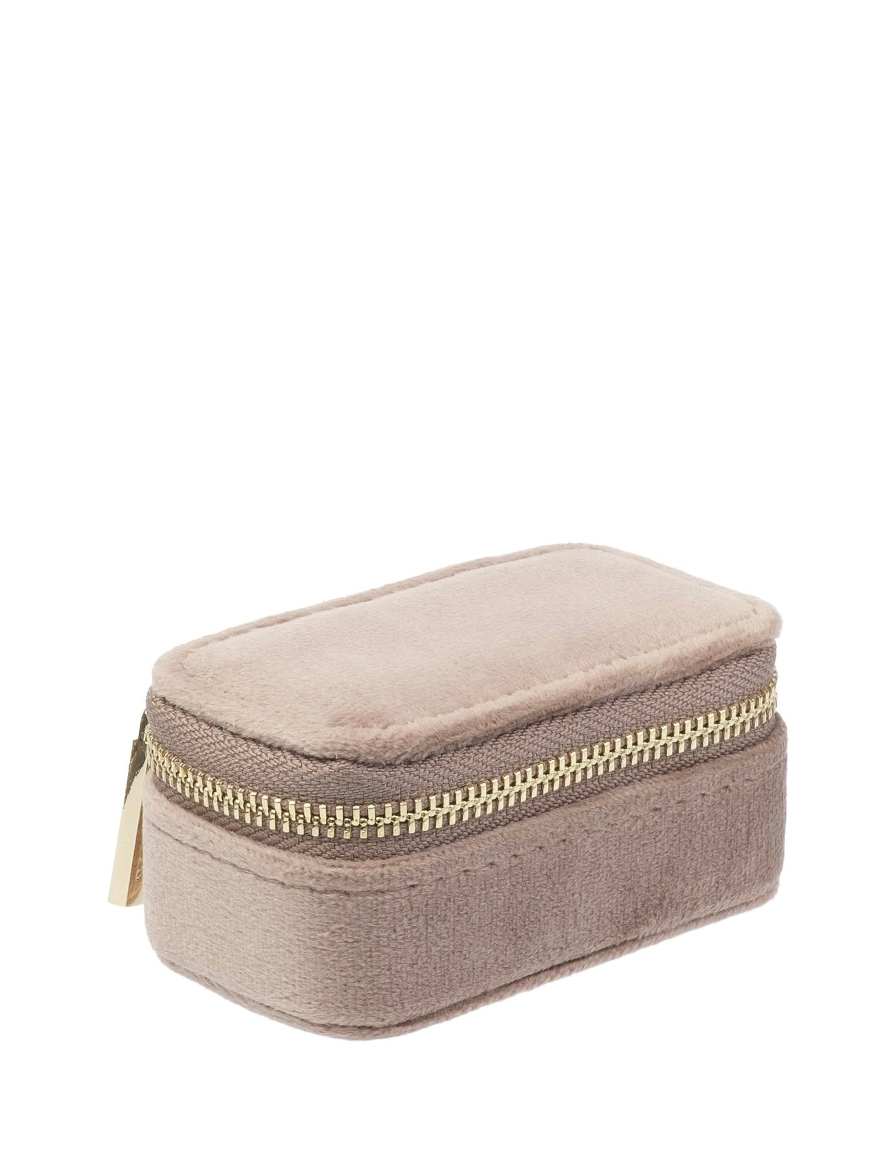 Velvet Jewellery Box Micro, Warm Taupe
