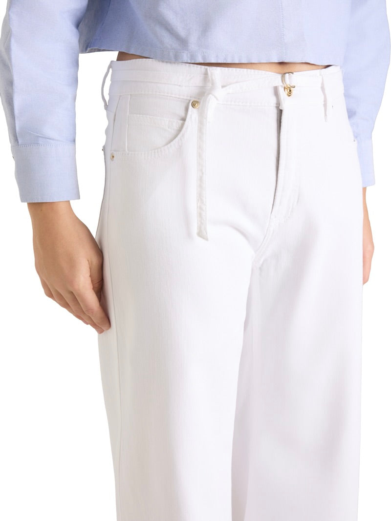 Palazzo Cropped, Fresh White