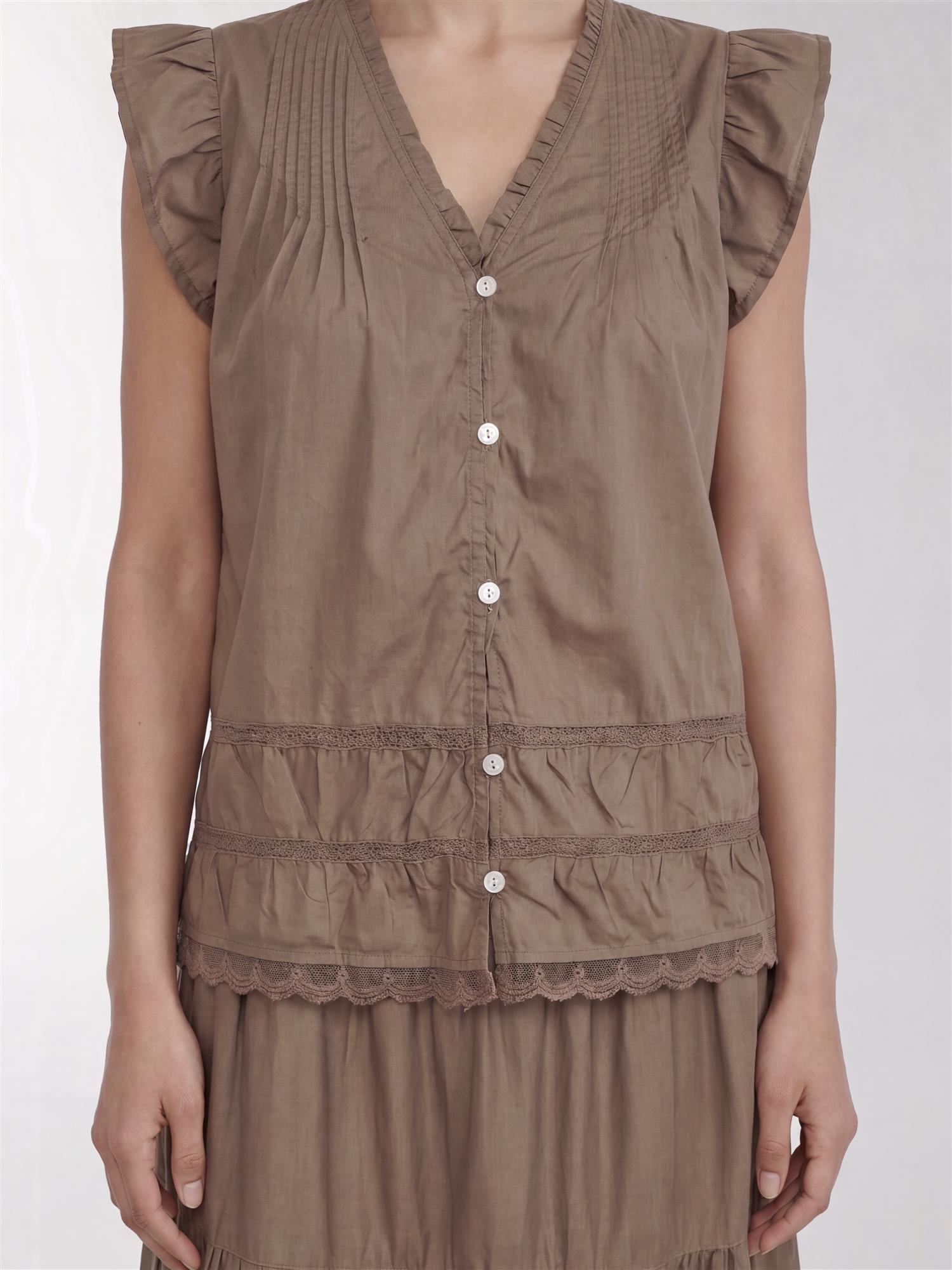 LR-ROSY 2 Blouse, Brown