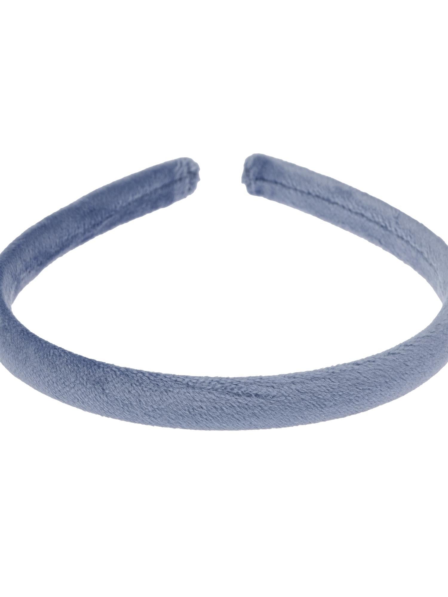 Velvet Hair Band Thin, Blue