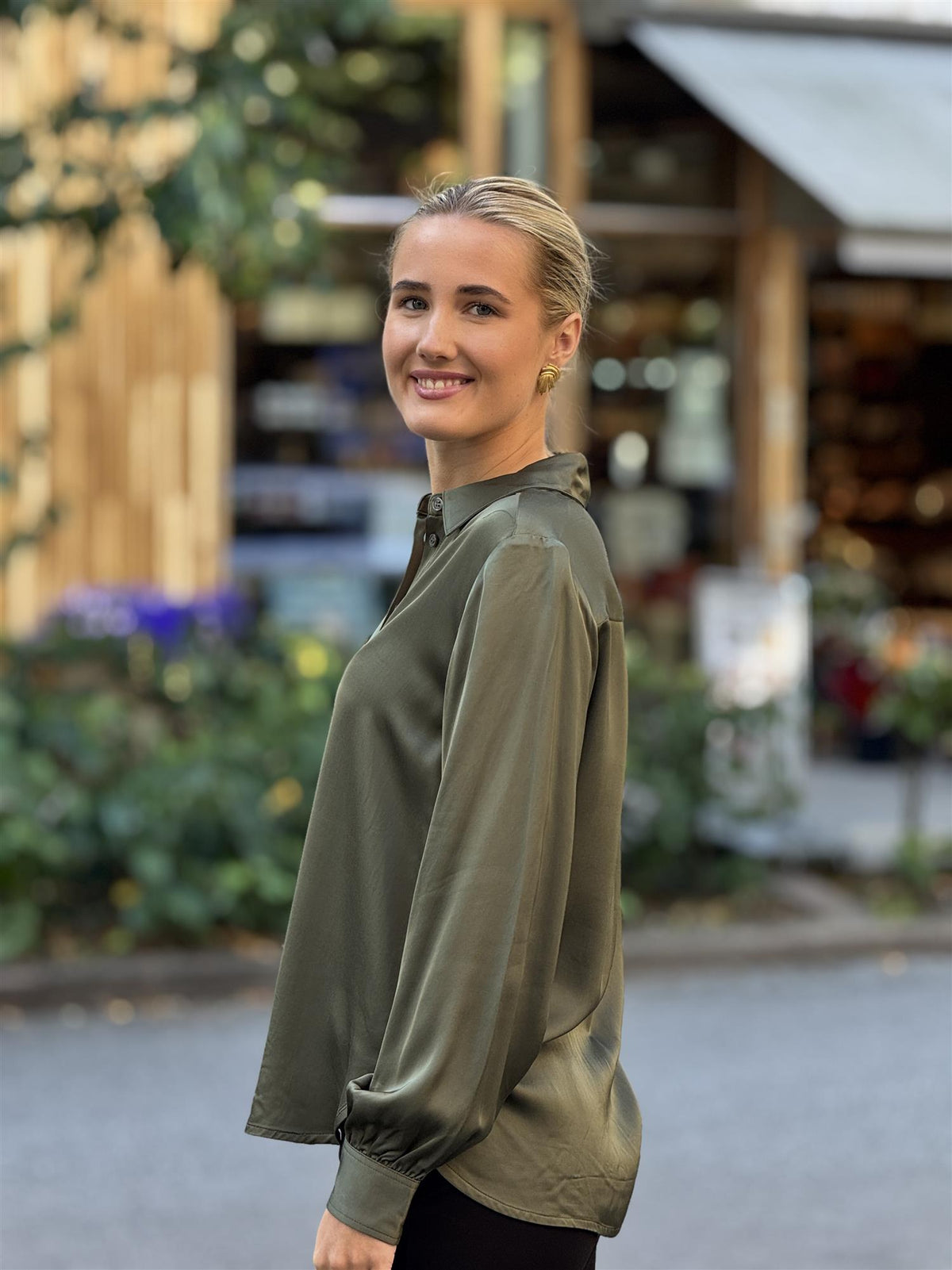 Rhona shirt, Green