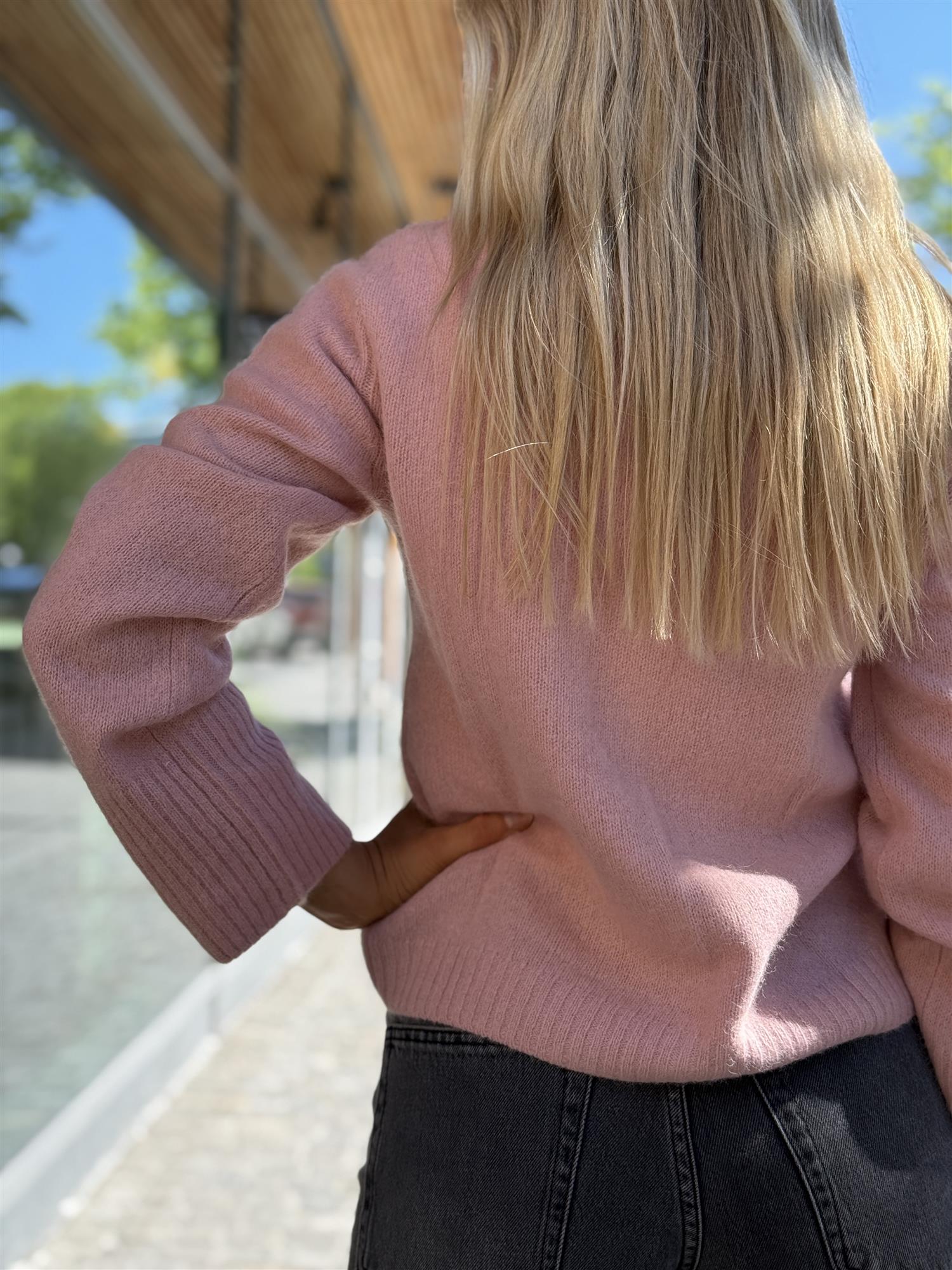 DUNA Cardigan, Clay/ Rosa