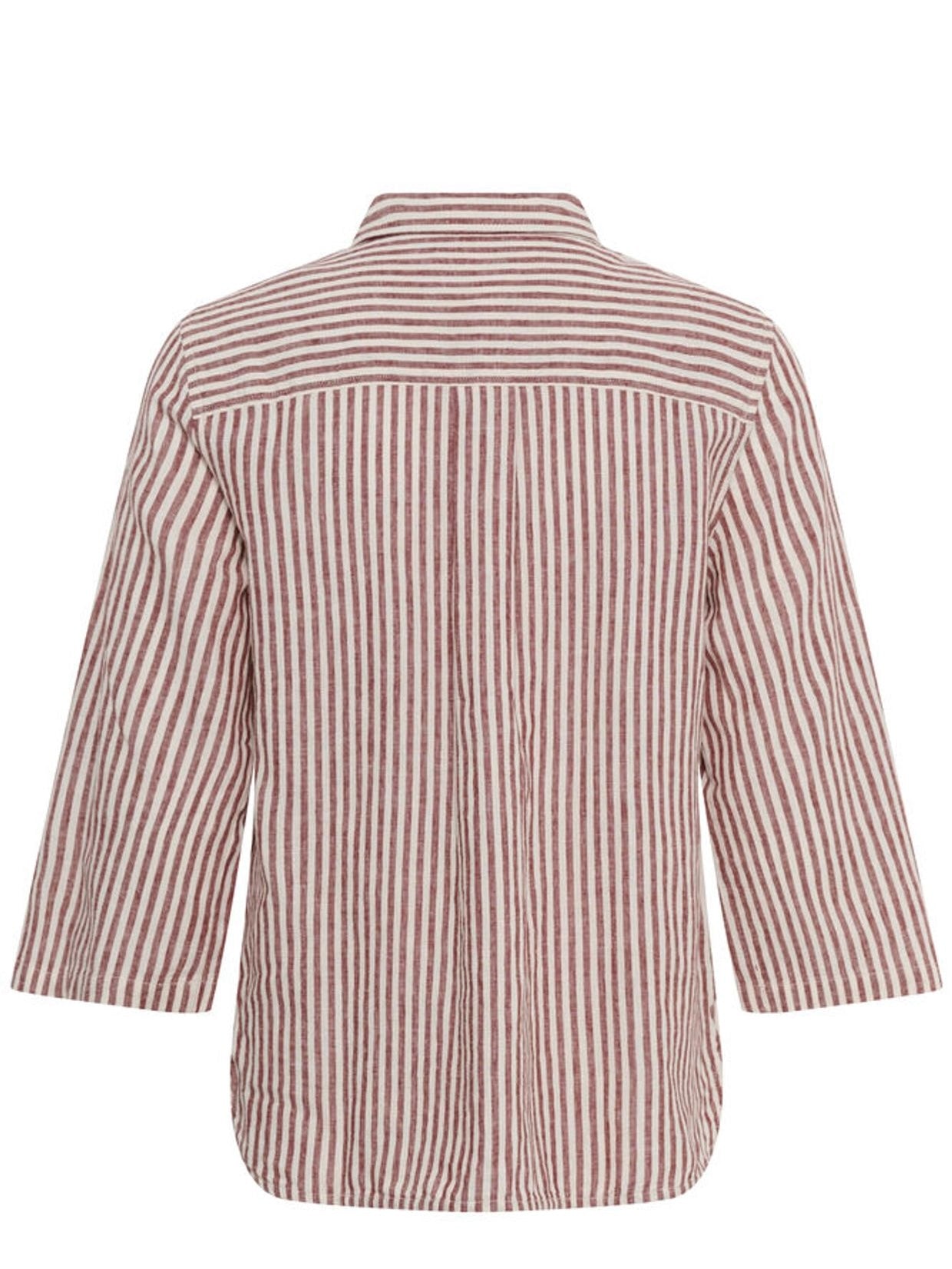 Cindie PW Shirt, Red Stripe