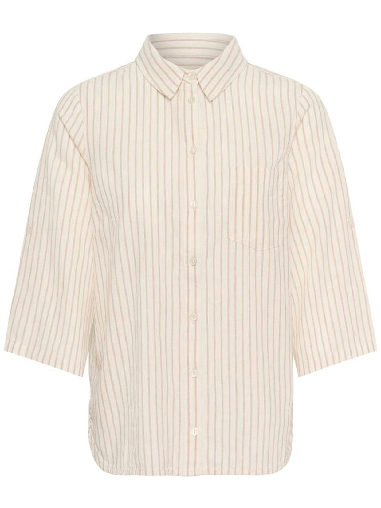Cindie PW Shirt, Natural Stripe