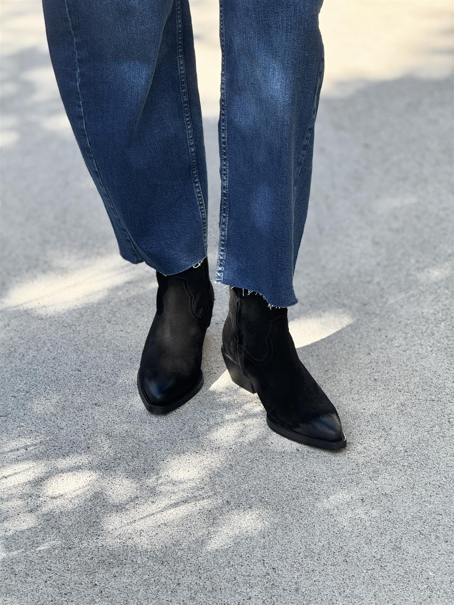 Black babysilk suede 500, Black