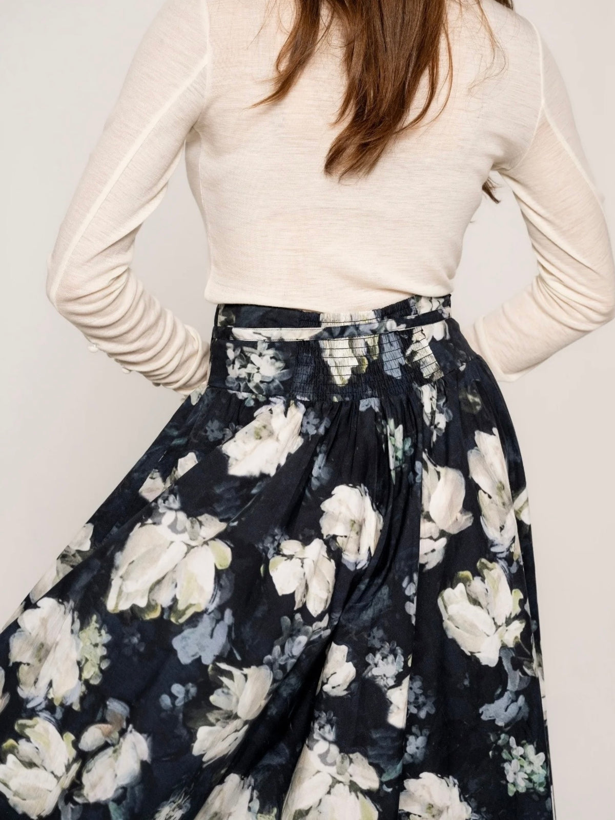 Astrid Skirt, Blue Garden